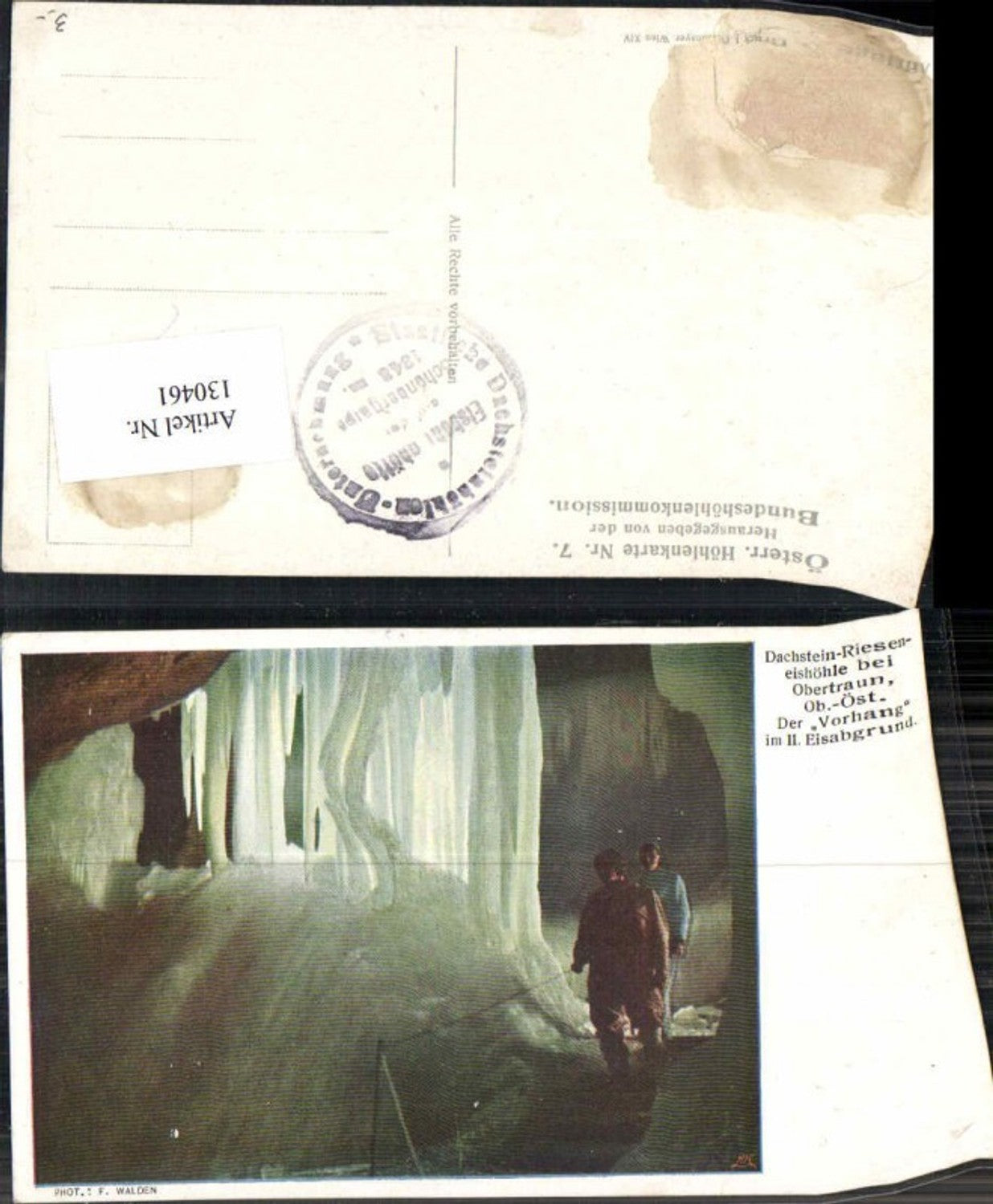 130461,Österr. Höhlenkarte Nr 7 Obertraun Hallstatt