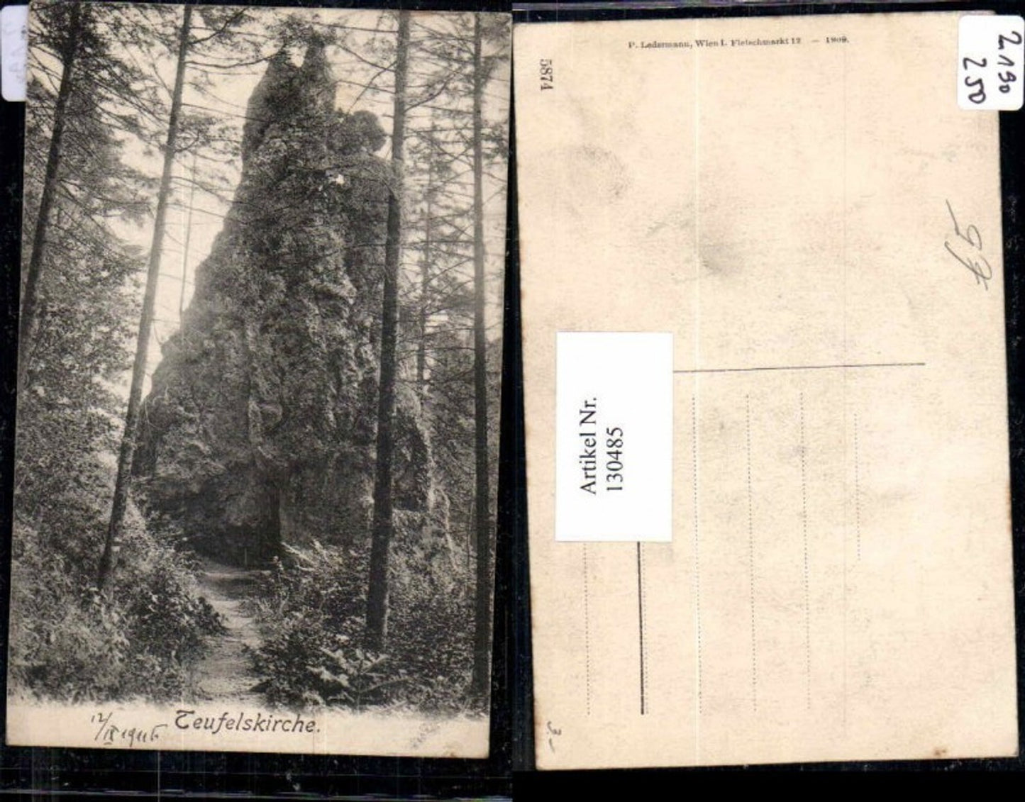 130485,Teufelskirche in den Tormäuser Ötschergräben Kienberg Gaming 1905