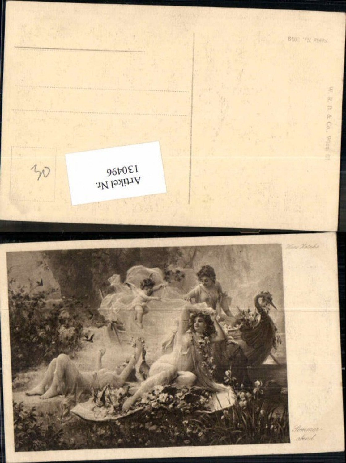 130496,Hans Zatzka Engel Reigen Sommerabend