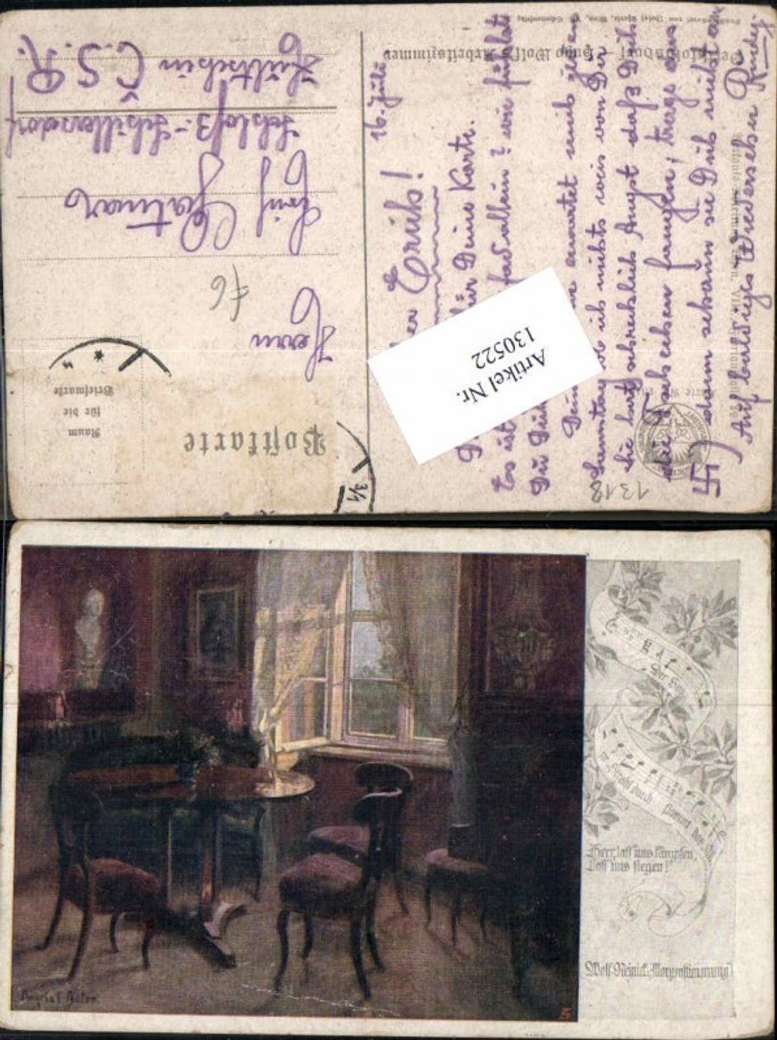 130522,Dt Schulverein 1318 Perchtoldsdorf bei Wien Arbeitszimmer Hugo Wolf