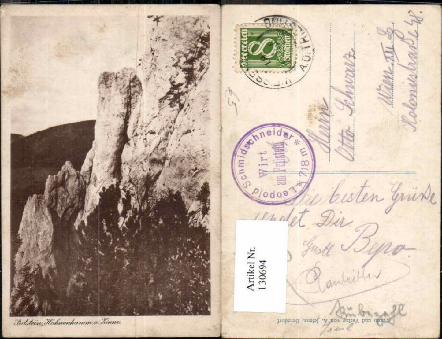 130694,Peilstein Hahnenkamm Zinne Weissenbach a.d. Triesting Furth Nöstach