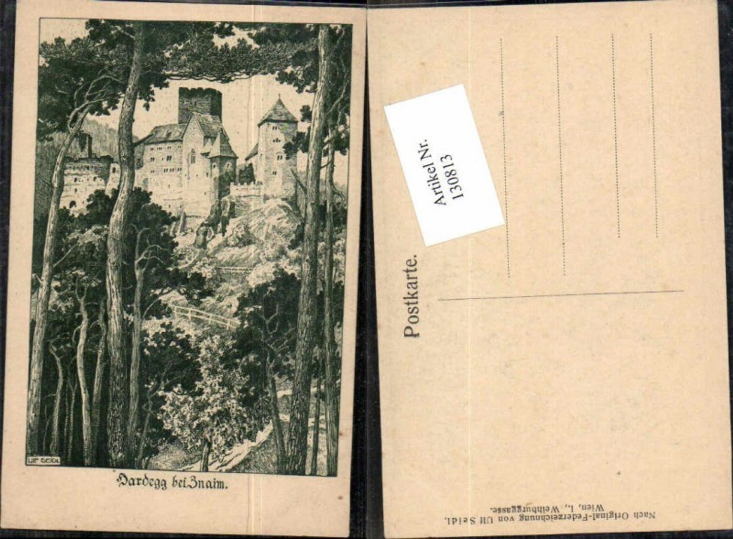 130813,Hardegg a.d. Thaya bei Znaim Znojmo Ulf Seidl sig.