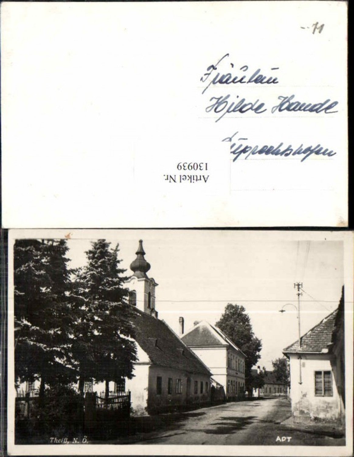 130939,Theiss a.d. Donau bei Gedersdorf seltene Strassenpartie