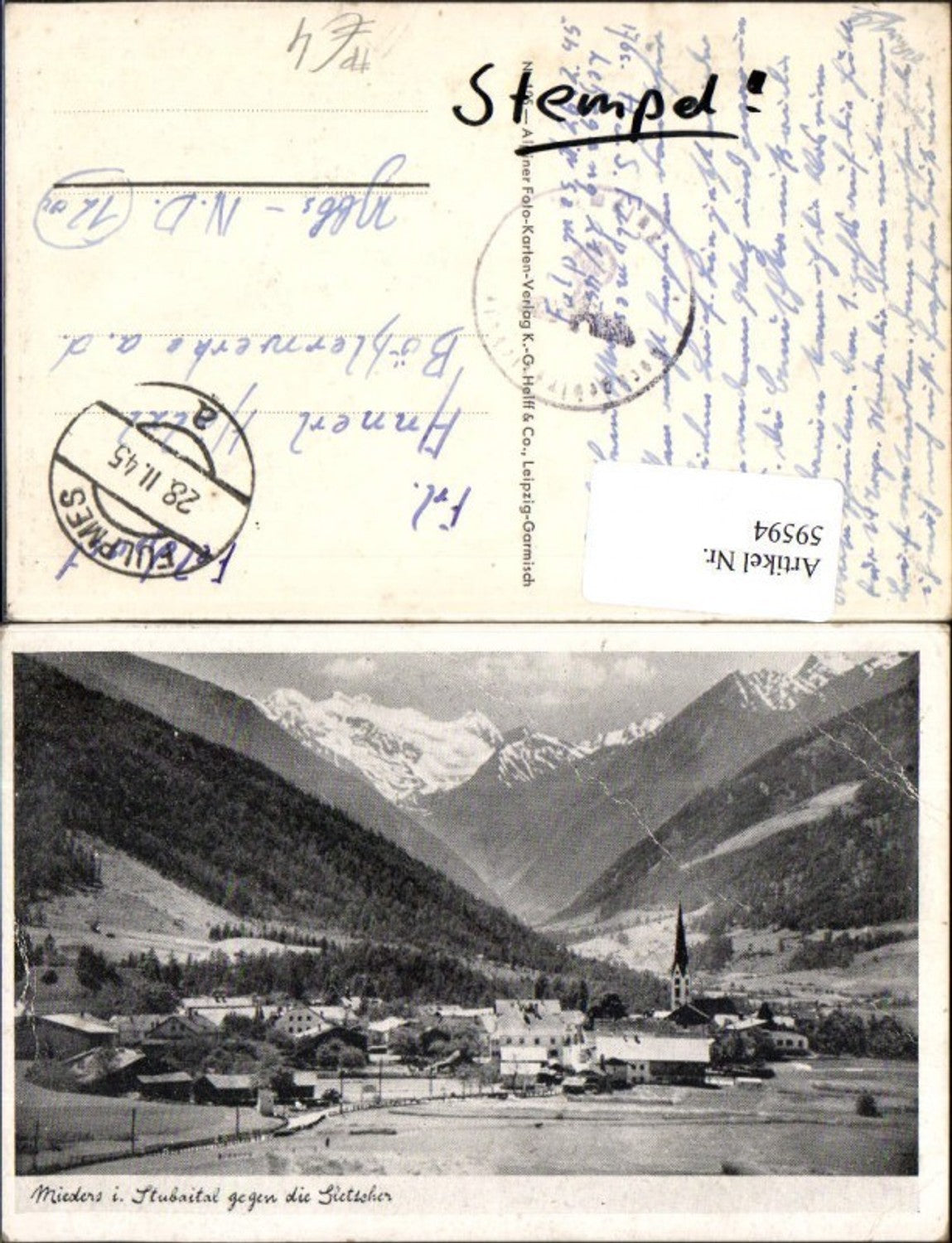 Alte Ansichtskarte – Old Postcard
