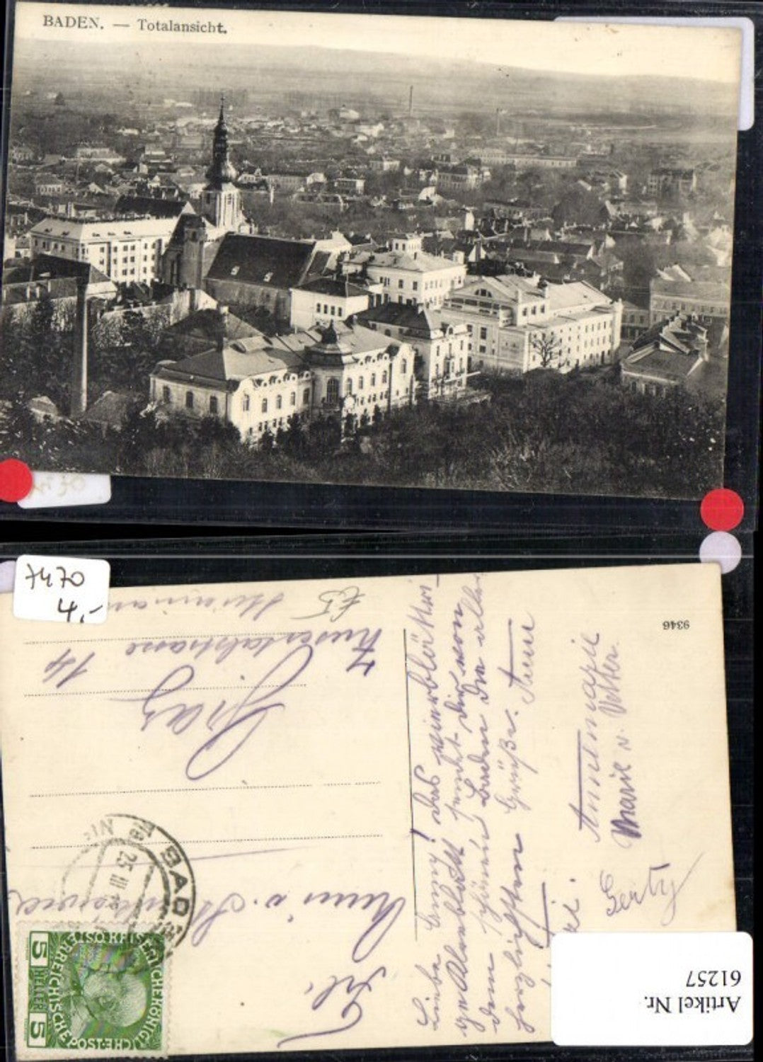 61257,Baden b. Wien Totalansicht