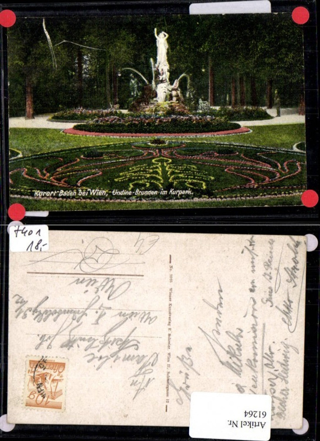 61264,Baden b. Wien Undine Kurpark Kurort