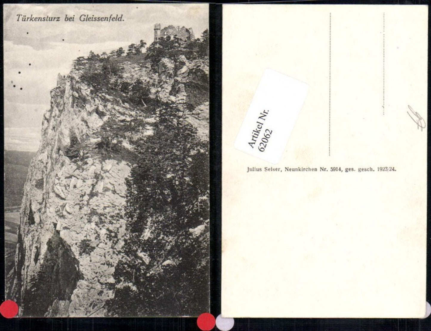 62062,Türkensturz bei Gleissenfeld pub Julius Seiser 5914