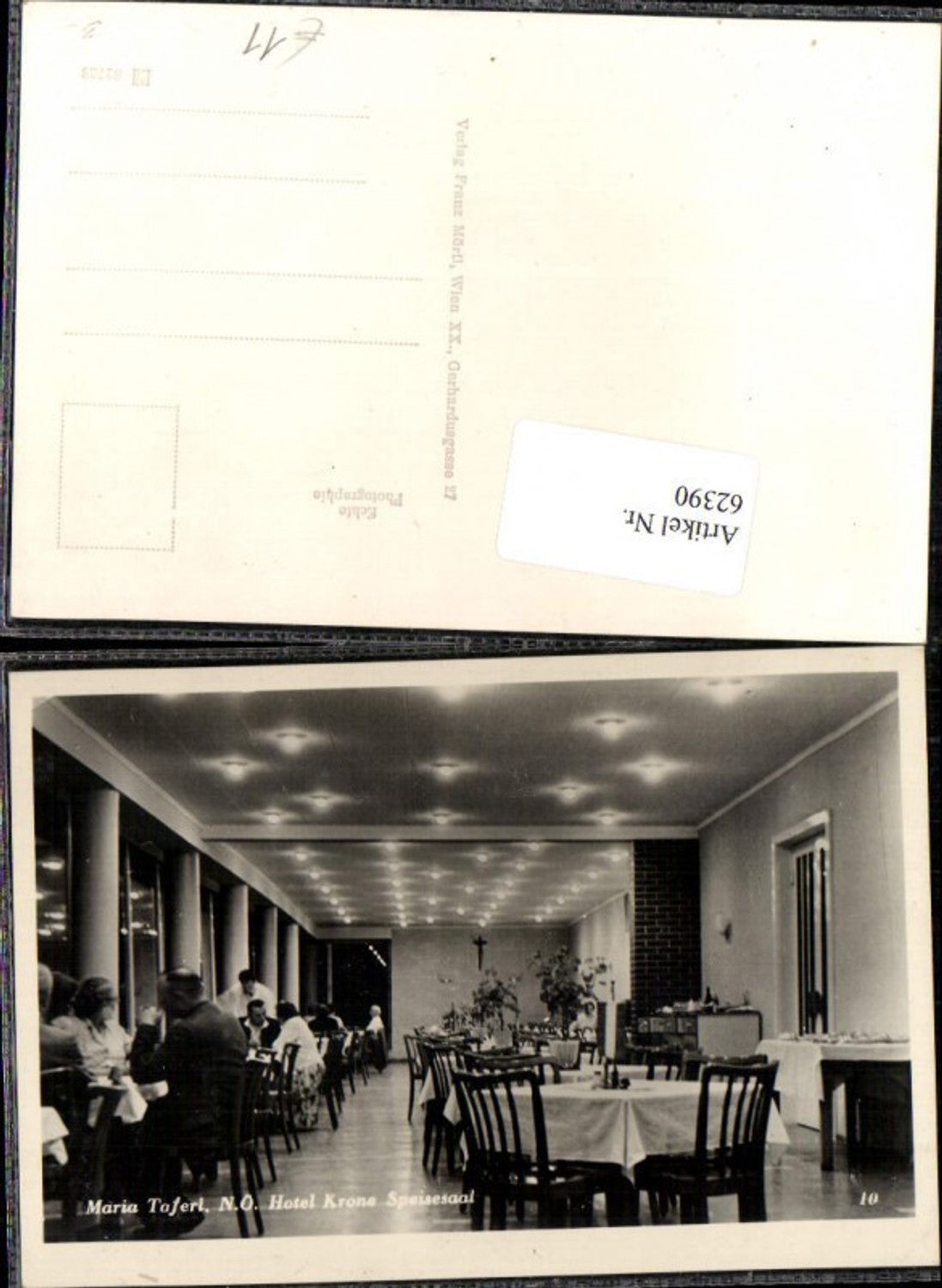 62390, Maria Taferl Hotel Krone Dining Room Pöchlarn