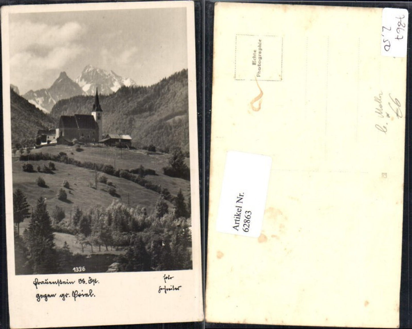 62863,Frauenstein bei Molln gegen Priel pub Hochreiter 1336