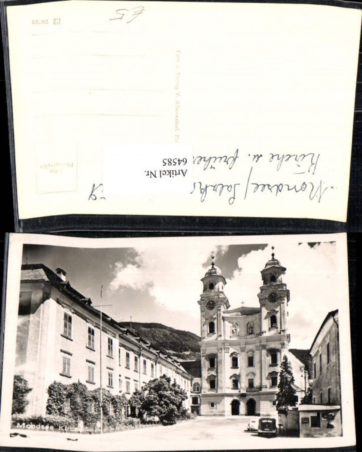 64585,Foto AK Mondsee Kirche