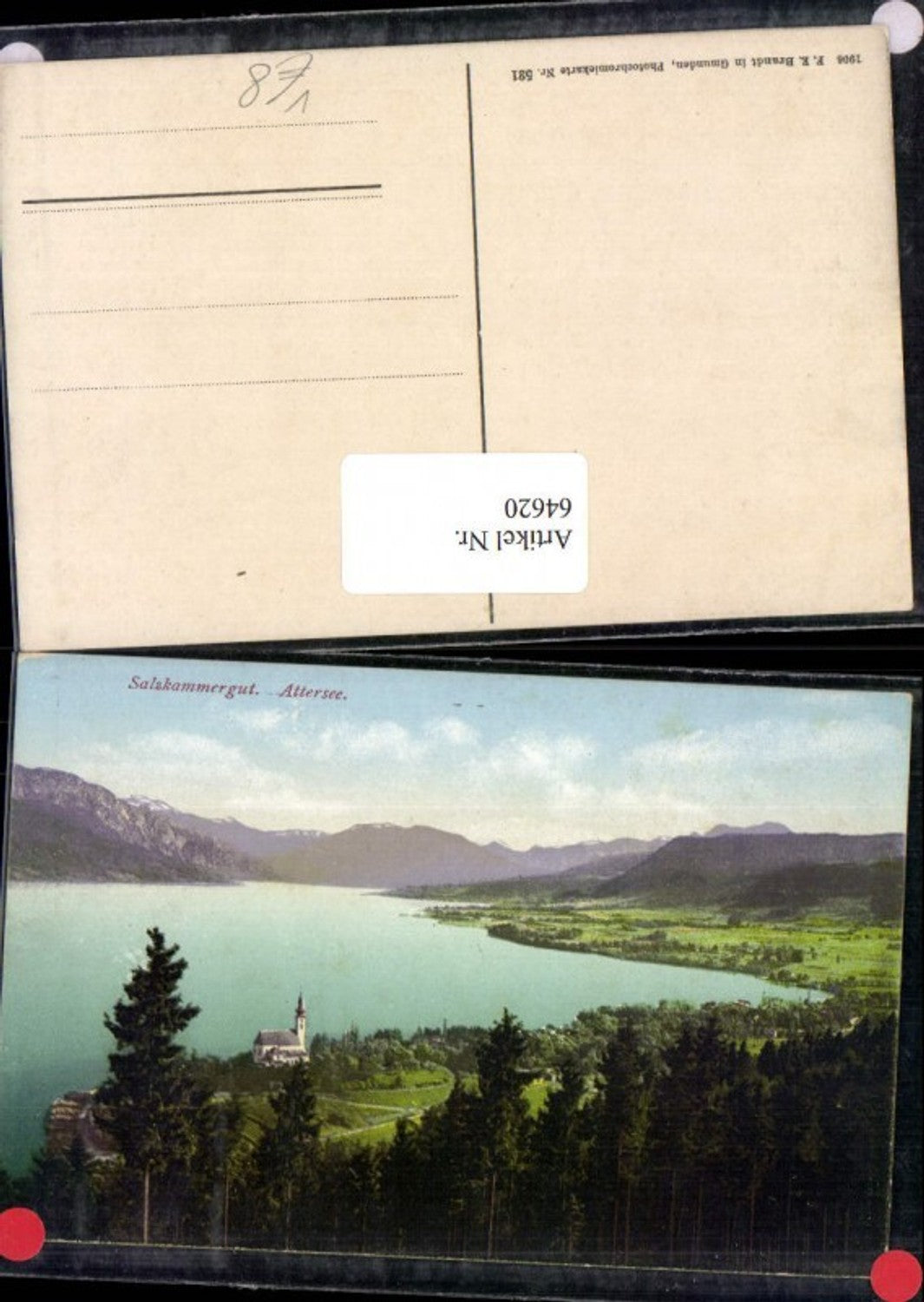 64620,Salzkammergut Attersee Steinbach Weissenbach Berghof pub F.E. Brandt 521