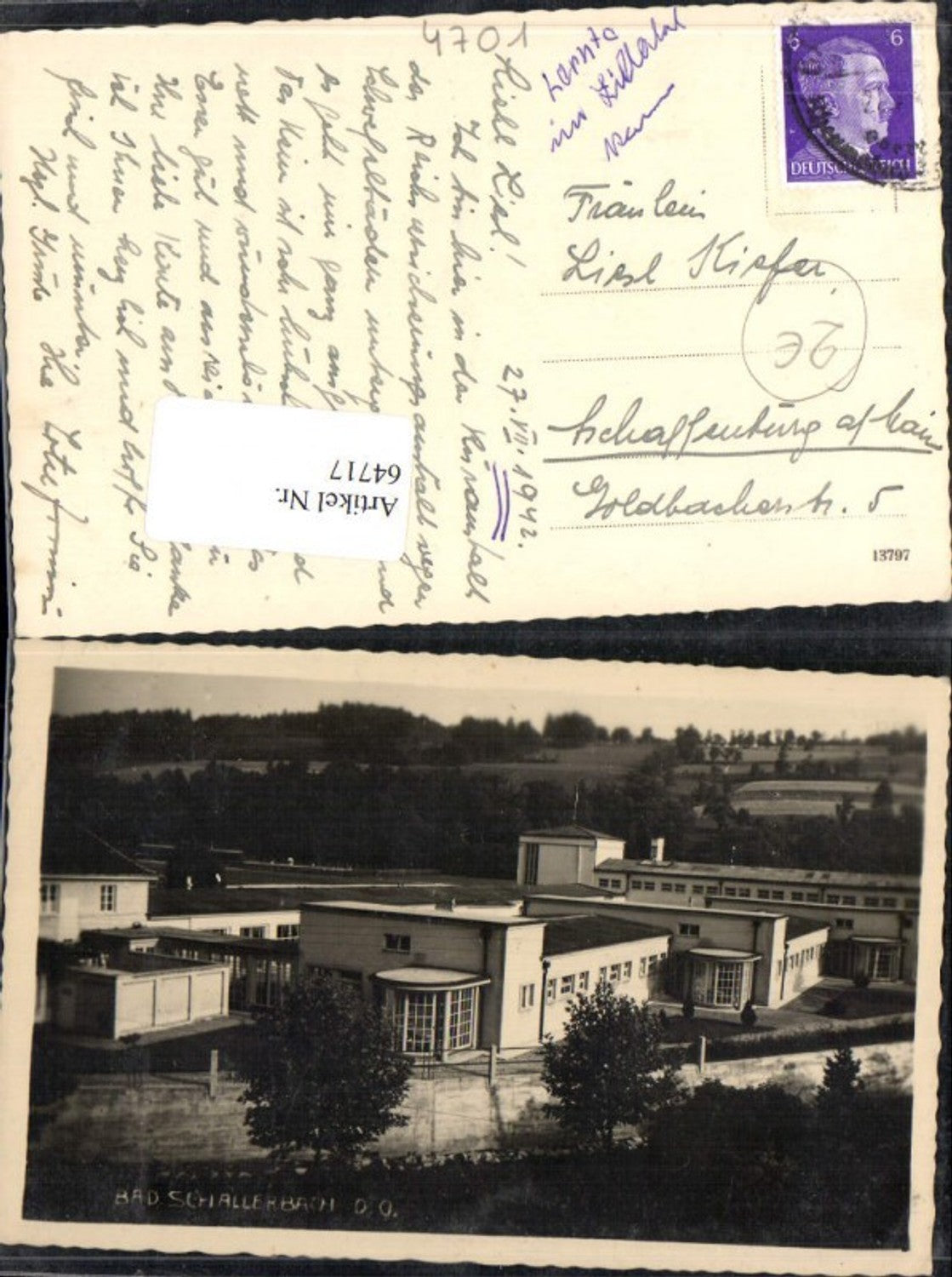 64717, Photo AK Bad Schallerbach Therme
