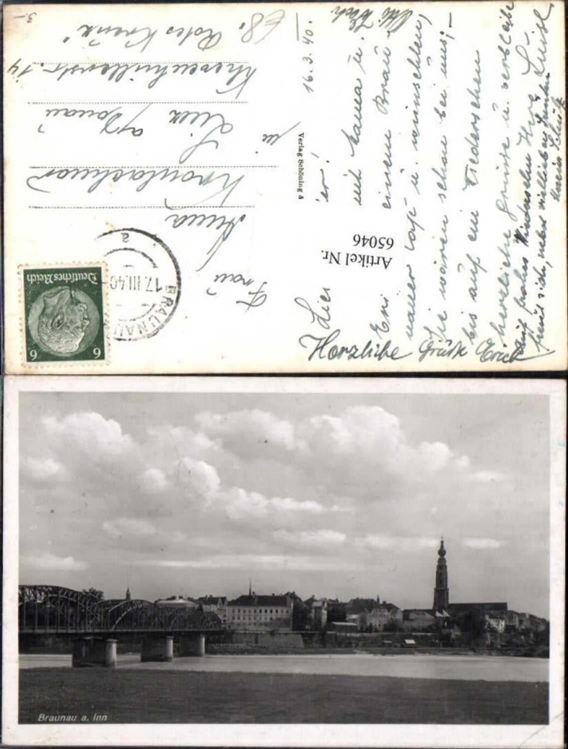 65046,Braunau am Inn Foto AK Totale