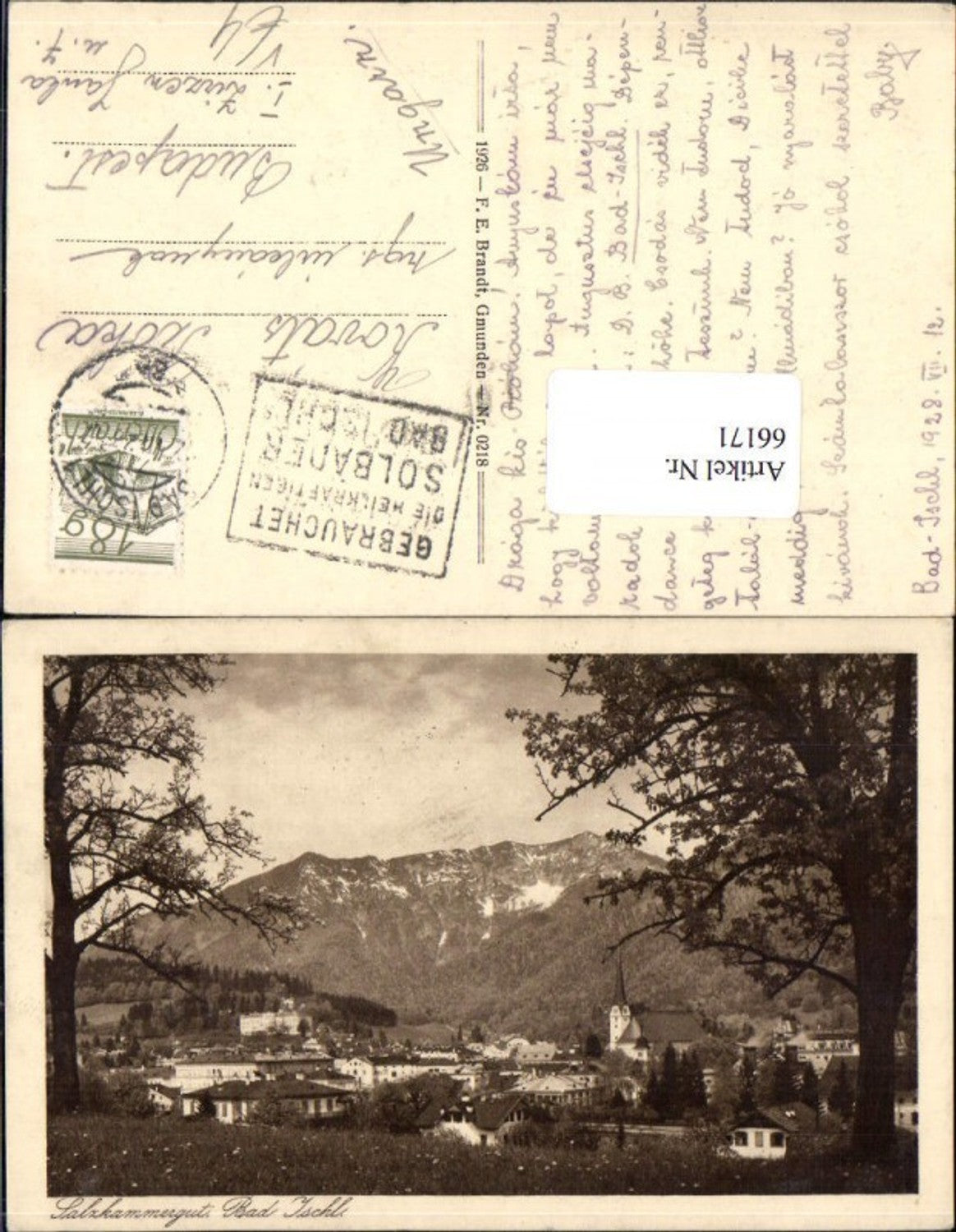 66171,Bad Ischl Salzkammergut Brandt 0218