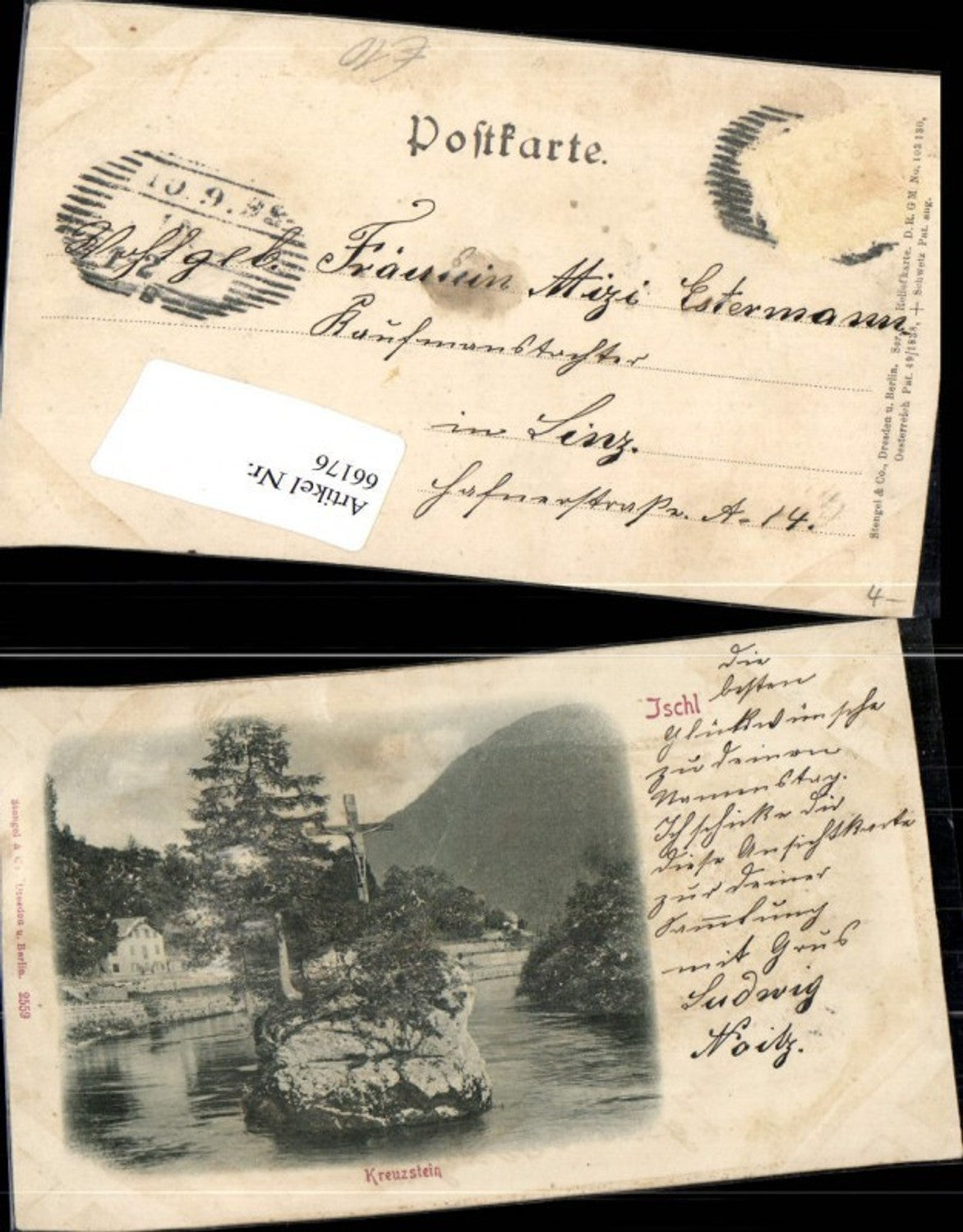 66176,Ischl Kreuzstein pub Stengel & Co 2559