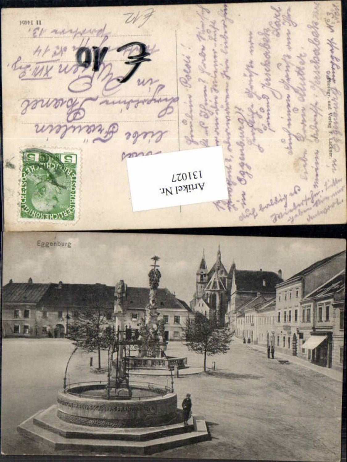 131027,Eggenburg Partie am Platz 1910
