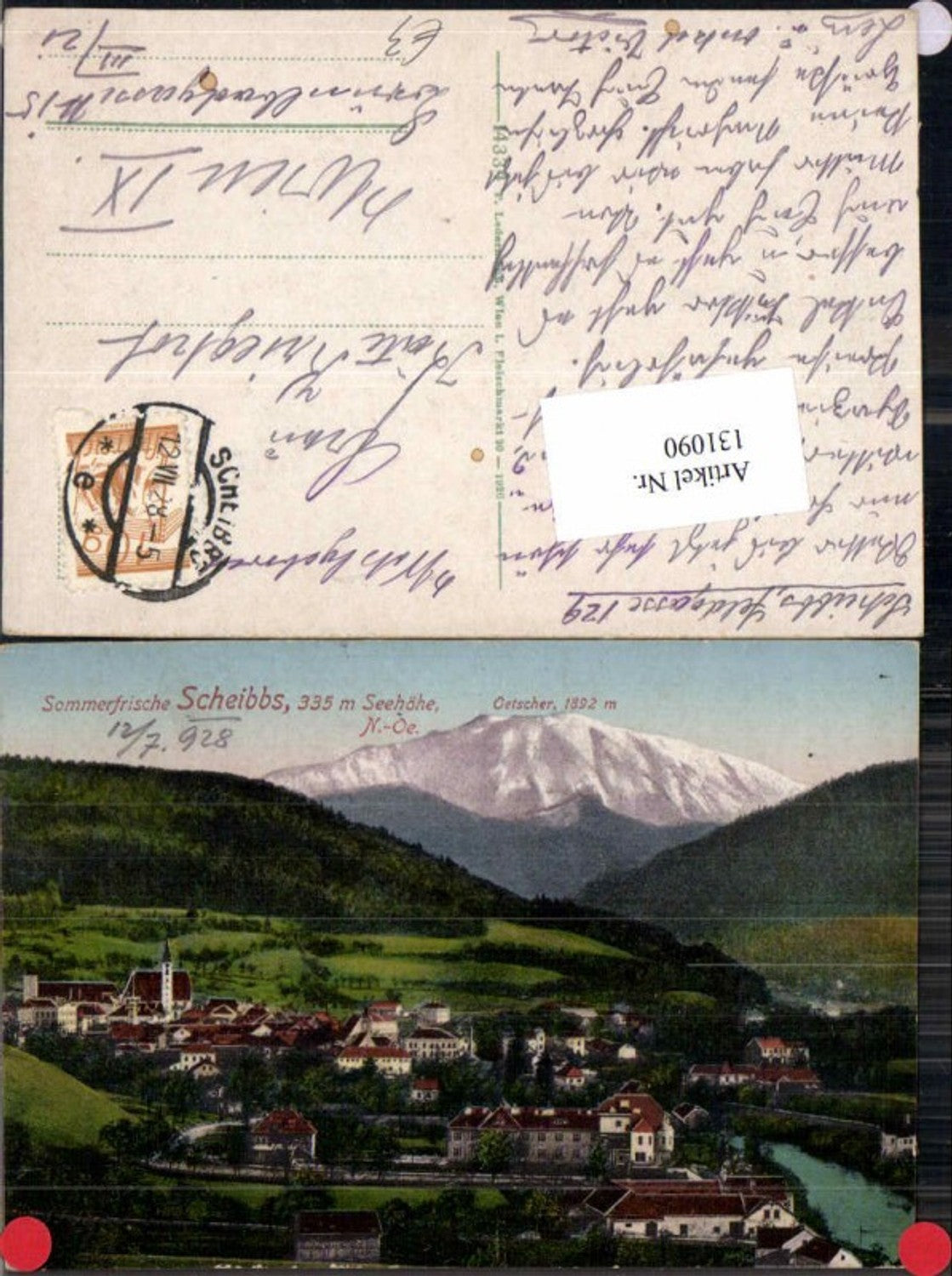 131090,Scheibbs m. Ötscher 1915