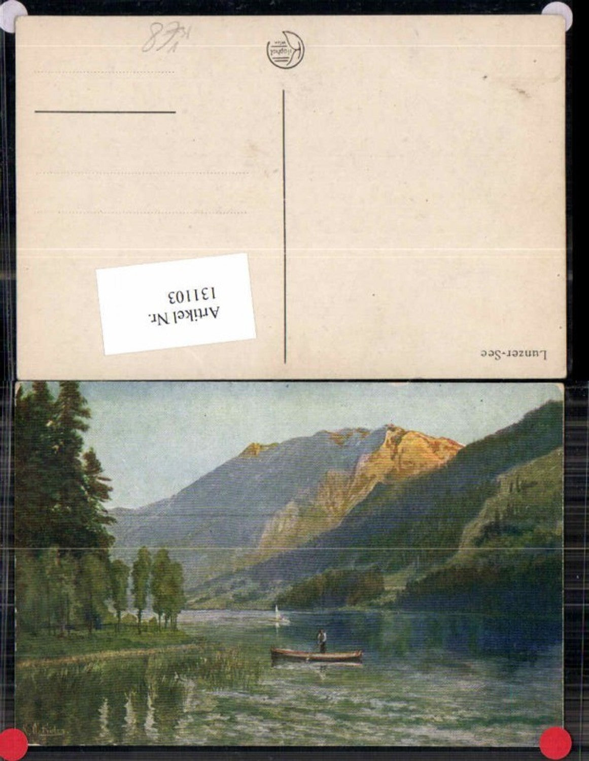 131103,Lunzersee Lunz am See pub Kilophot Künstler AK