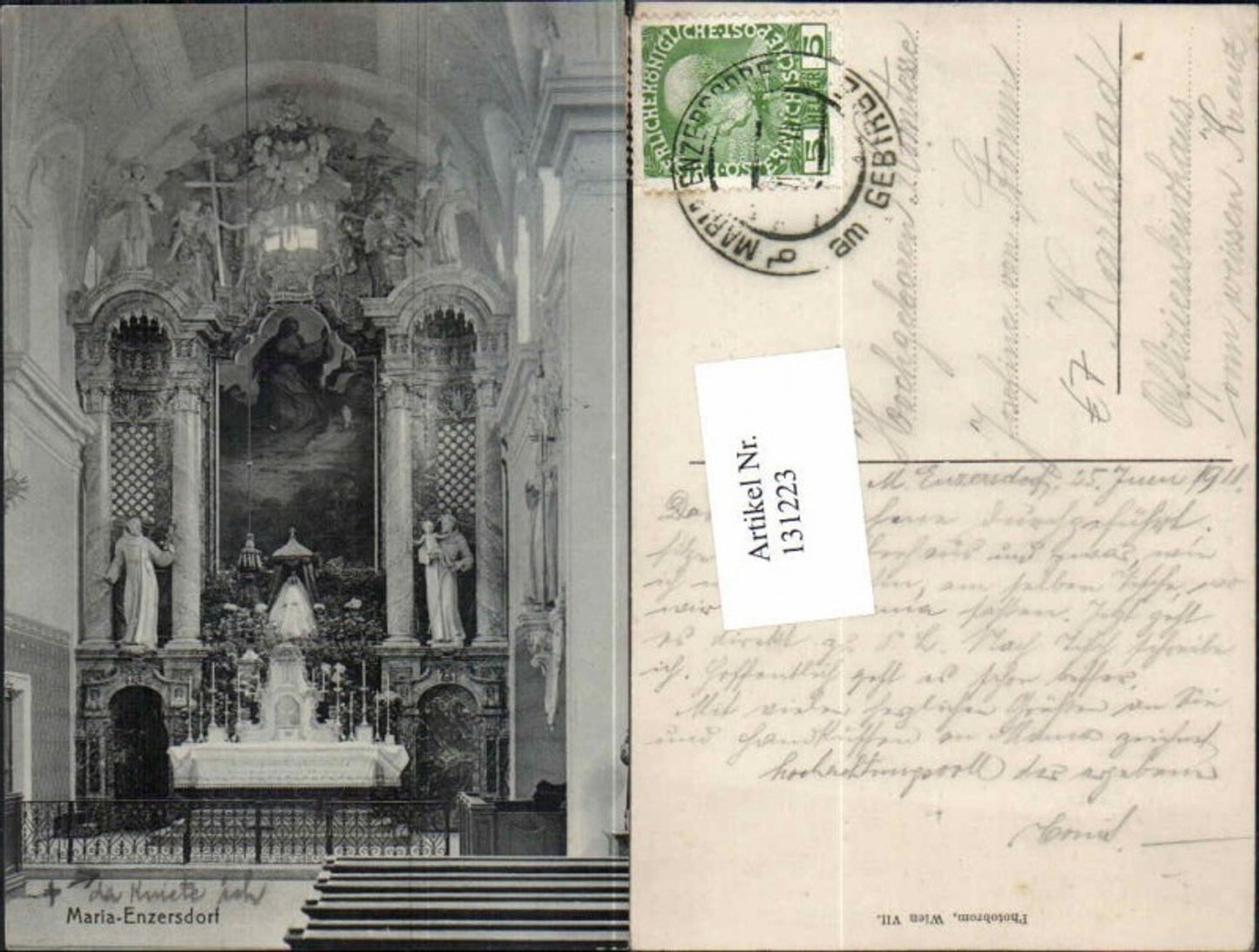 131223,Maria Enzersdorf am Gebirge Kirche 1910