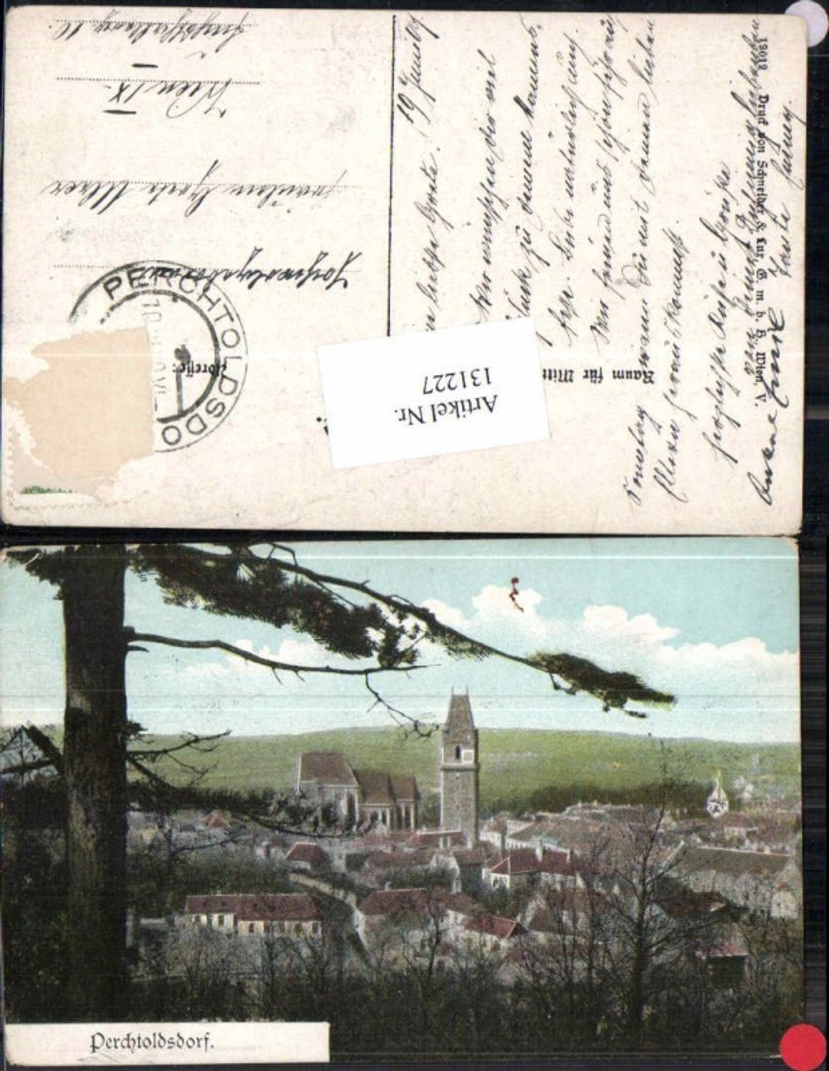 131227,Perchtoldsdorf Totale 1912 pub Schneider Lux