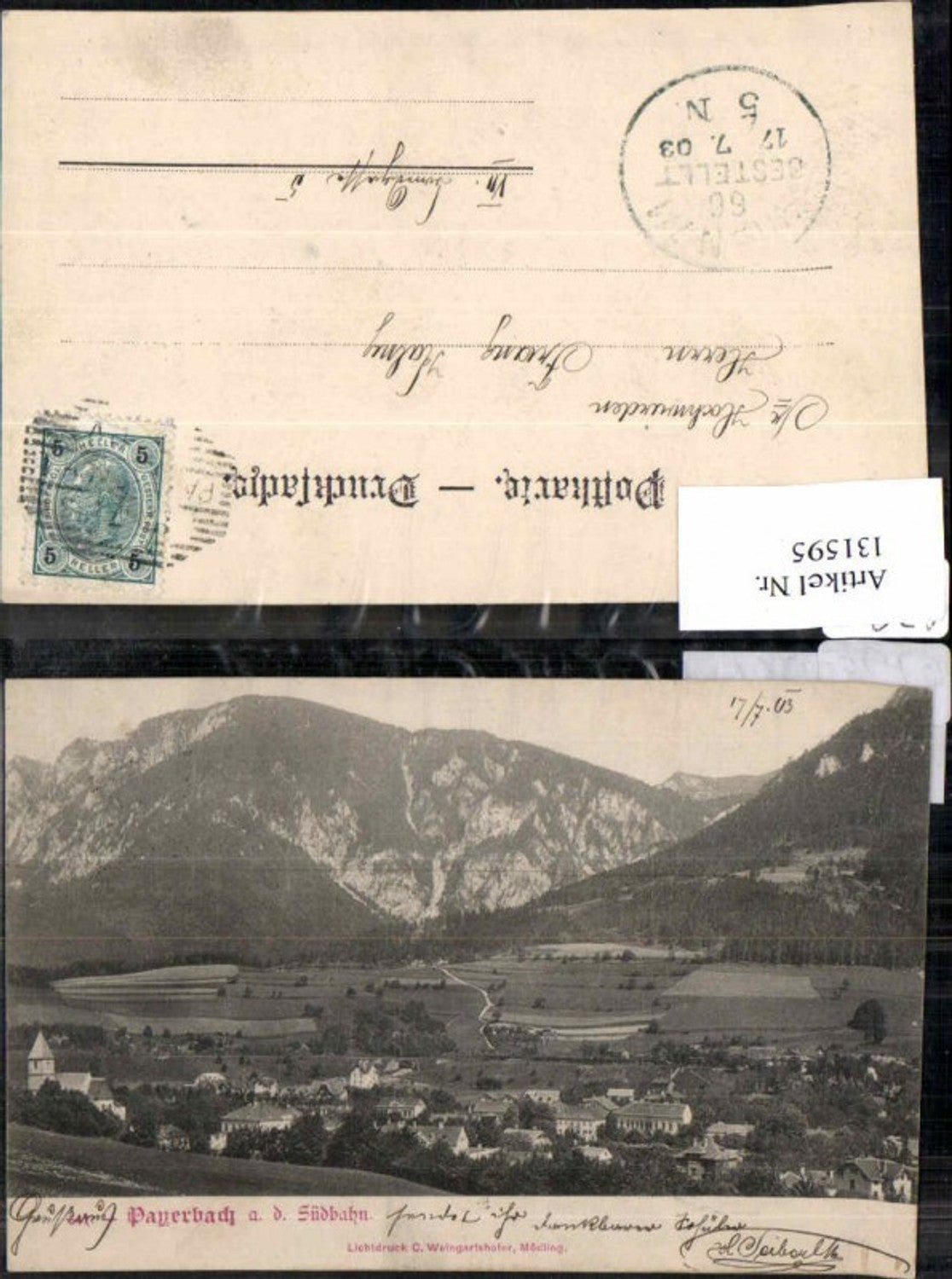 131595,Payerbach a.d. Südbahn 1902