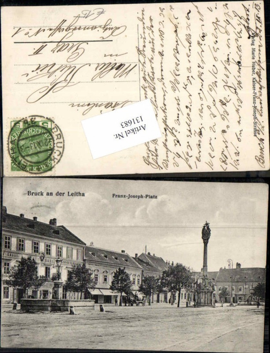 131683 Bruck a.d. Leitha Kaiser Franz Josef Platz Häuser