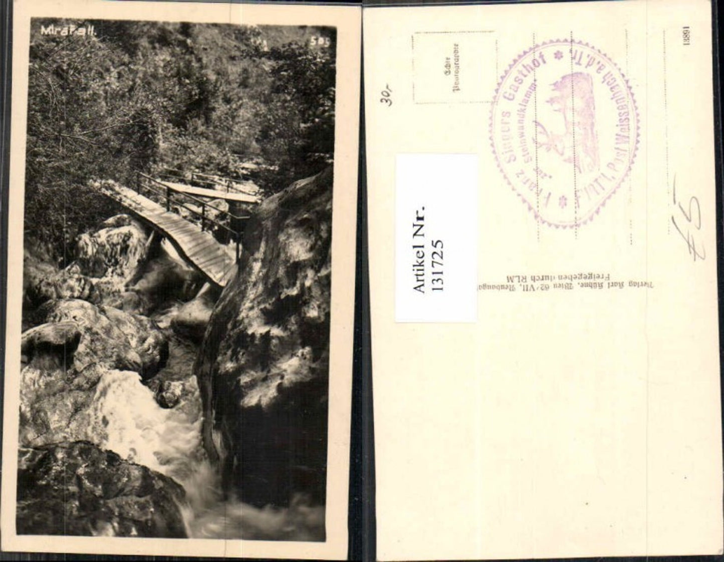 131725,Mirafall Mirafälle bei Pernitz Muggendorf Weissenbach a.d. Triesting
