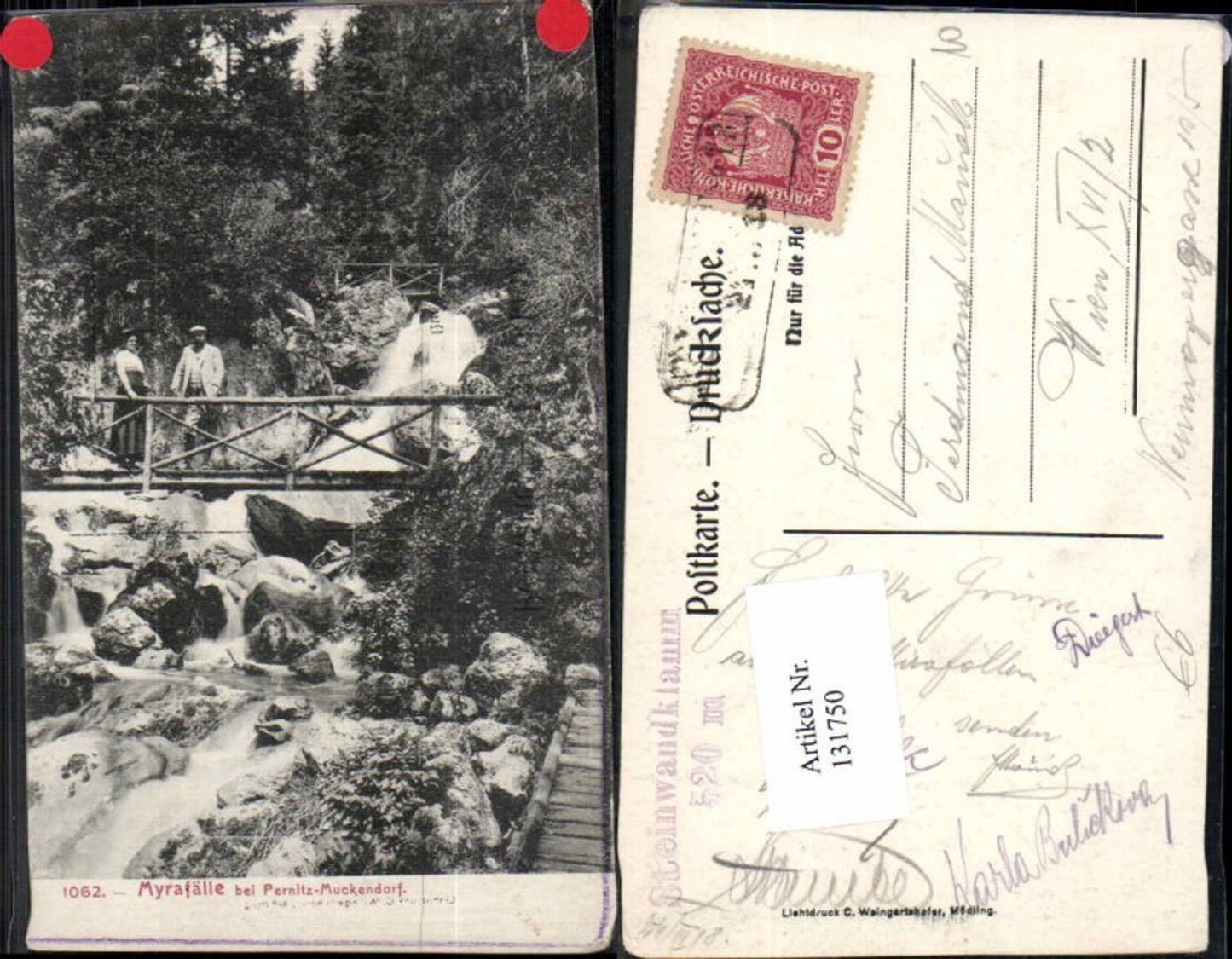 131750,Mirafall Mirafälle bei Pernitz Muggendorf Weissenbach a.d. Triesting