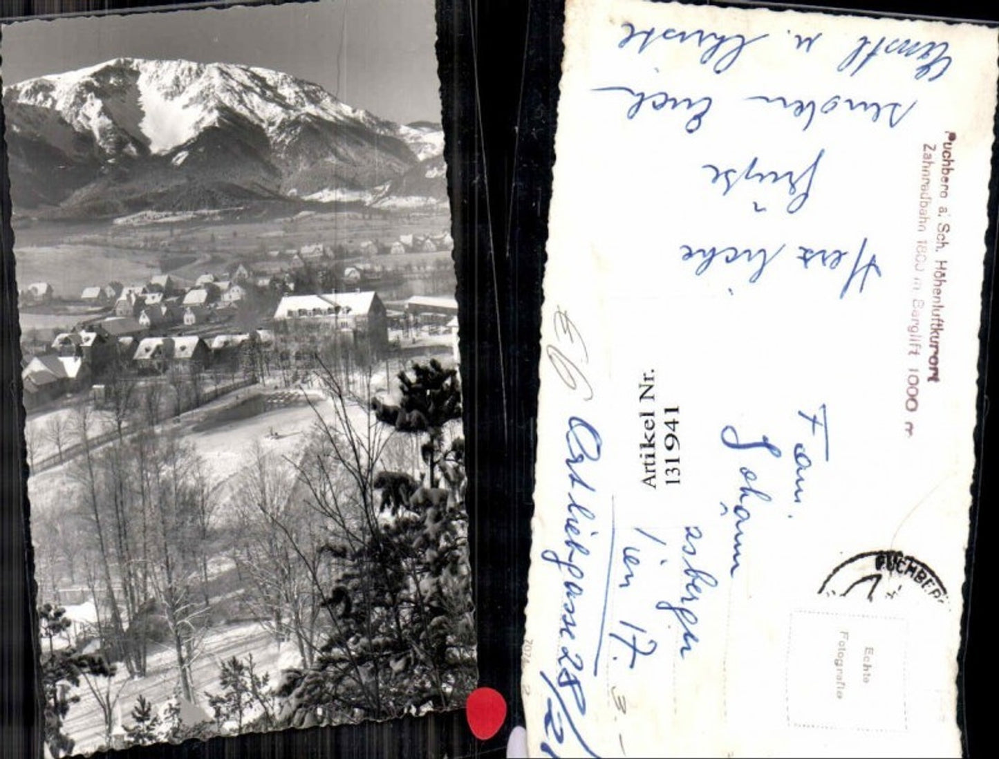 131941,Puchberg am Schneeberg Seltene Ortsansicht 1950