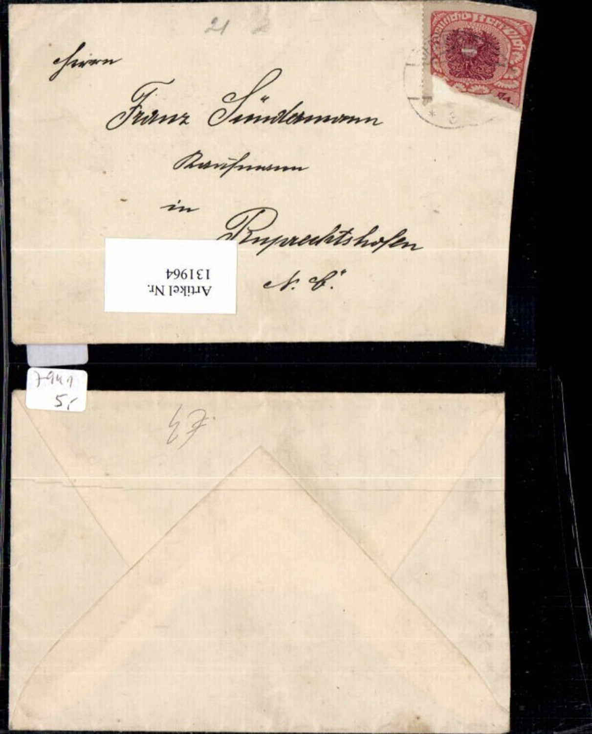 131964,Beleg Gedersdorf n. Ruprechtshofen Melk 1915