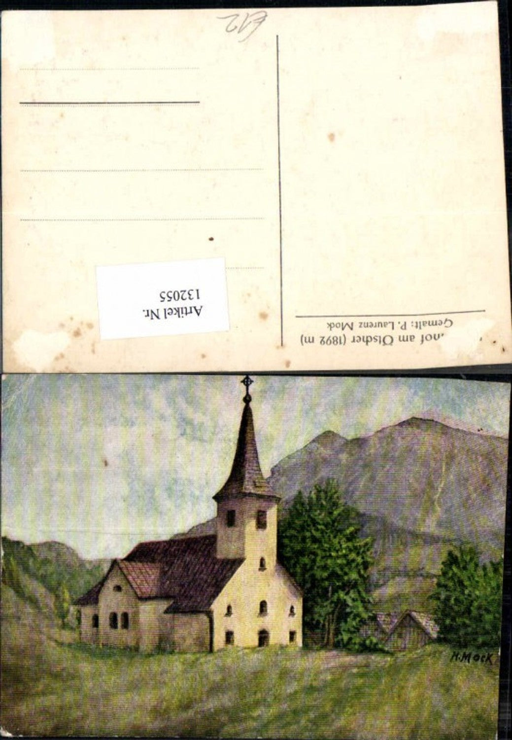 132055,P. Laurenz Mock Lackenhof am Ötscher seltene Künstlerzeichnung