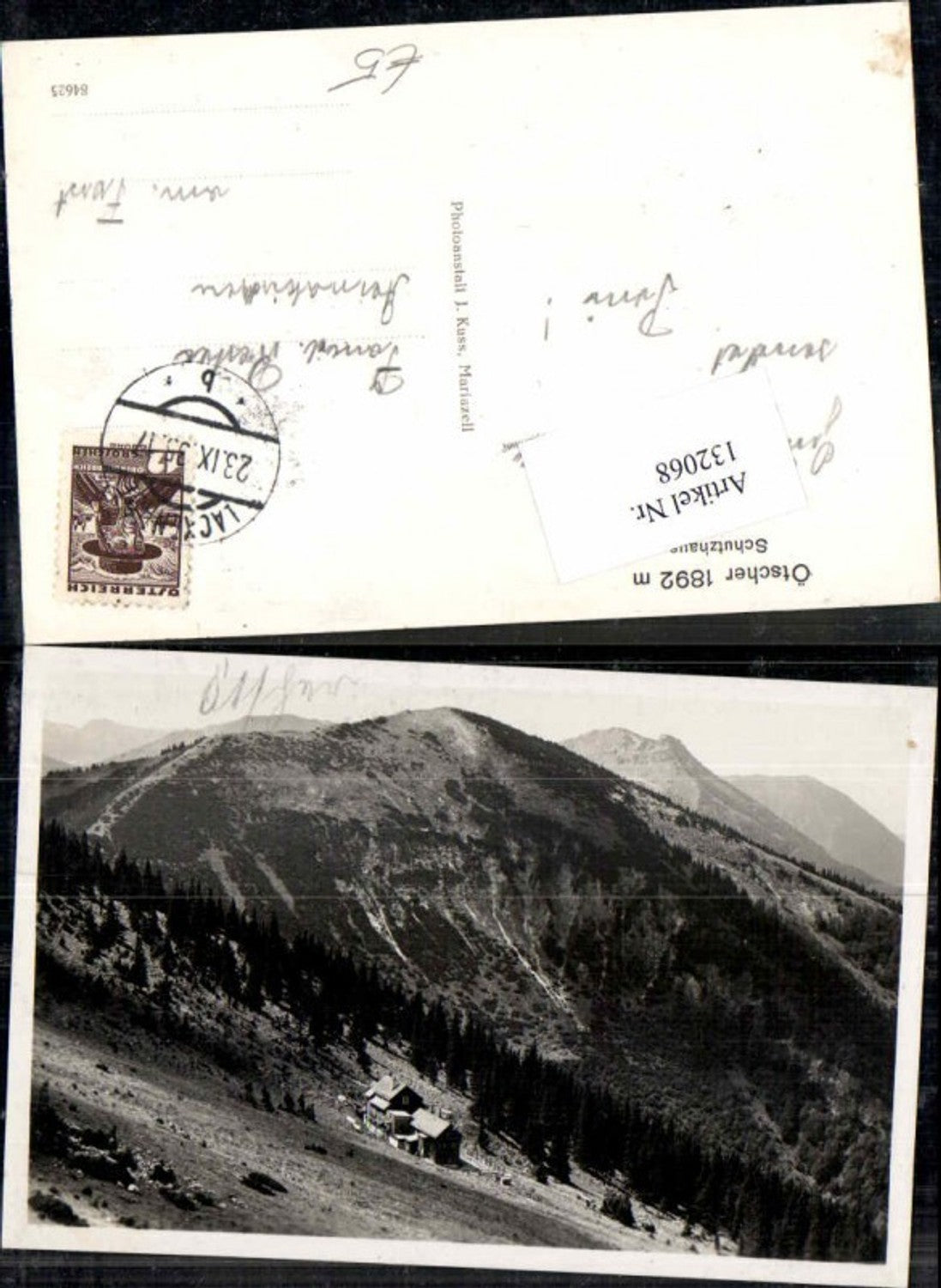 132068,Ötscher bei Lackenhof Ötscher Schutzhaus 1935