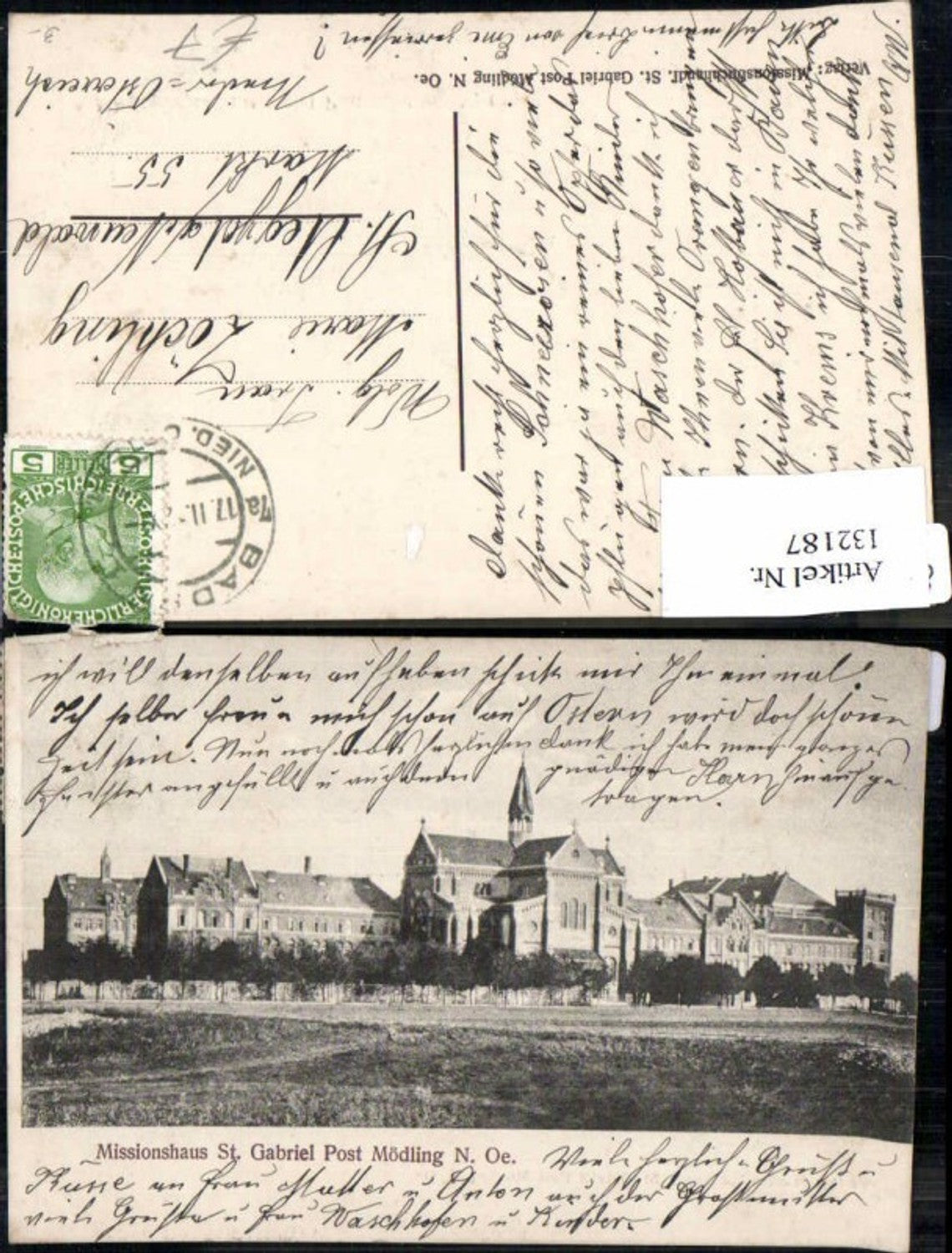 132187,Missionshaus St Gabriel bei Mödling 1900