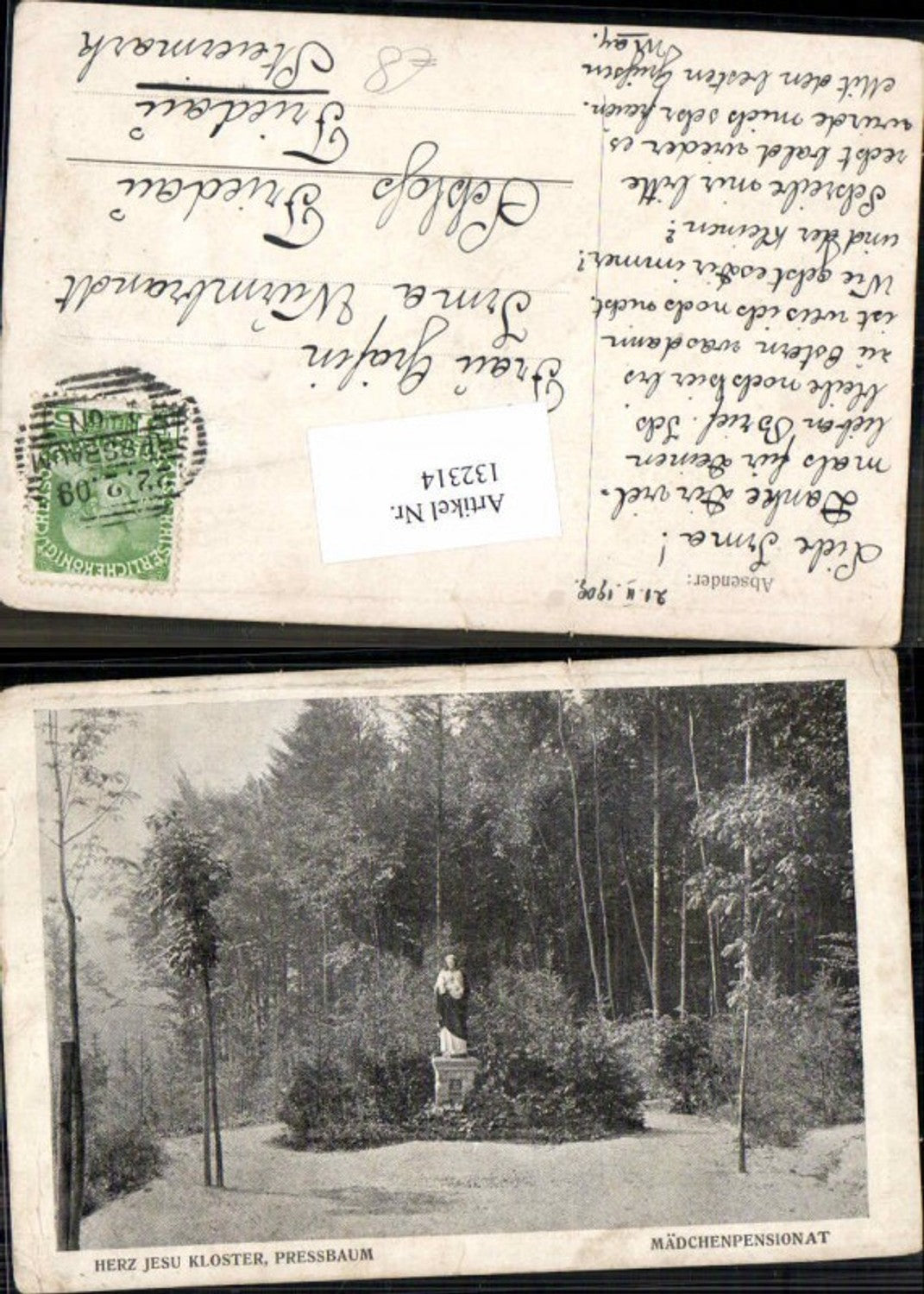 132314,Pressbaum Mädchenpensionat Herz Jesu Kloster