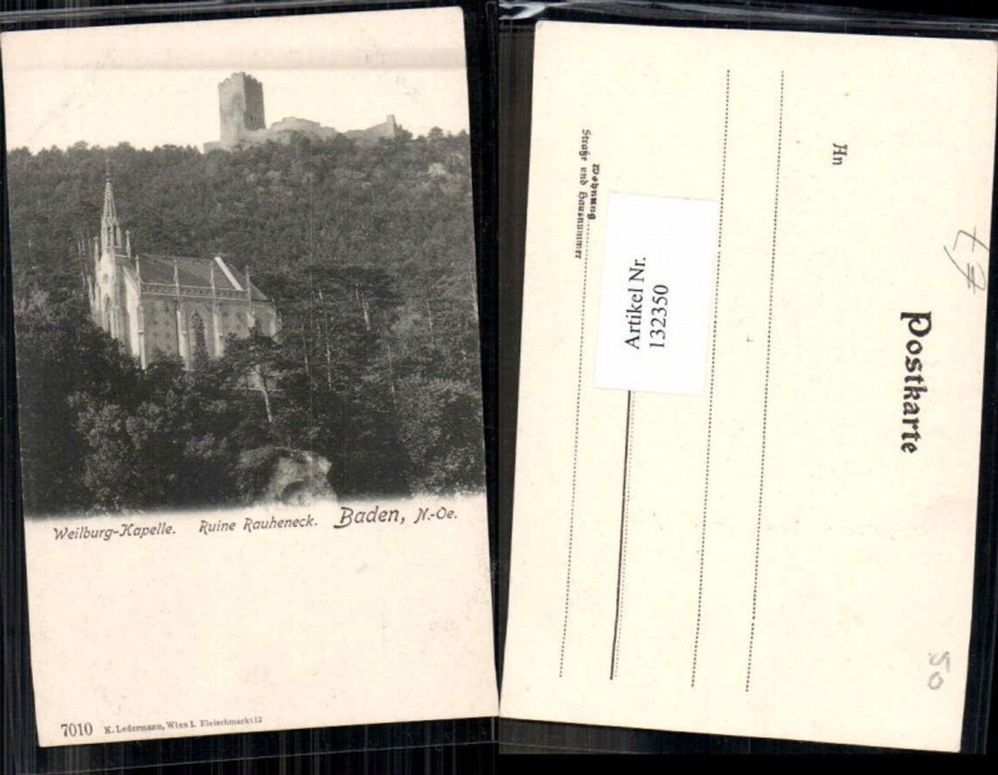 132350,Weilburg Kapelle Ruine Rauheneck Baden Wien