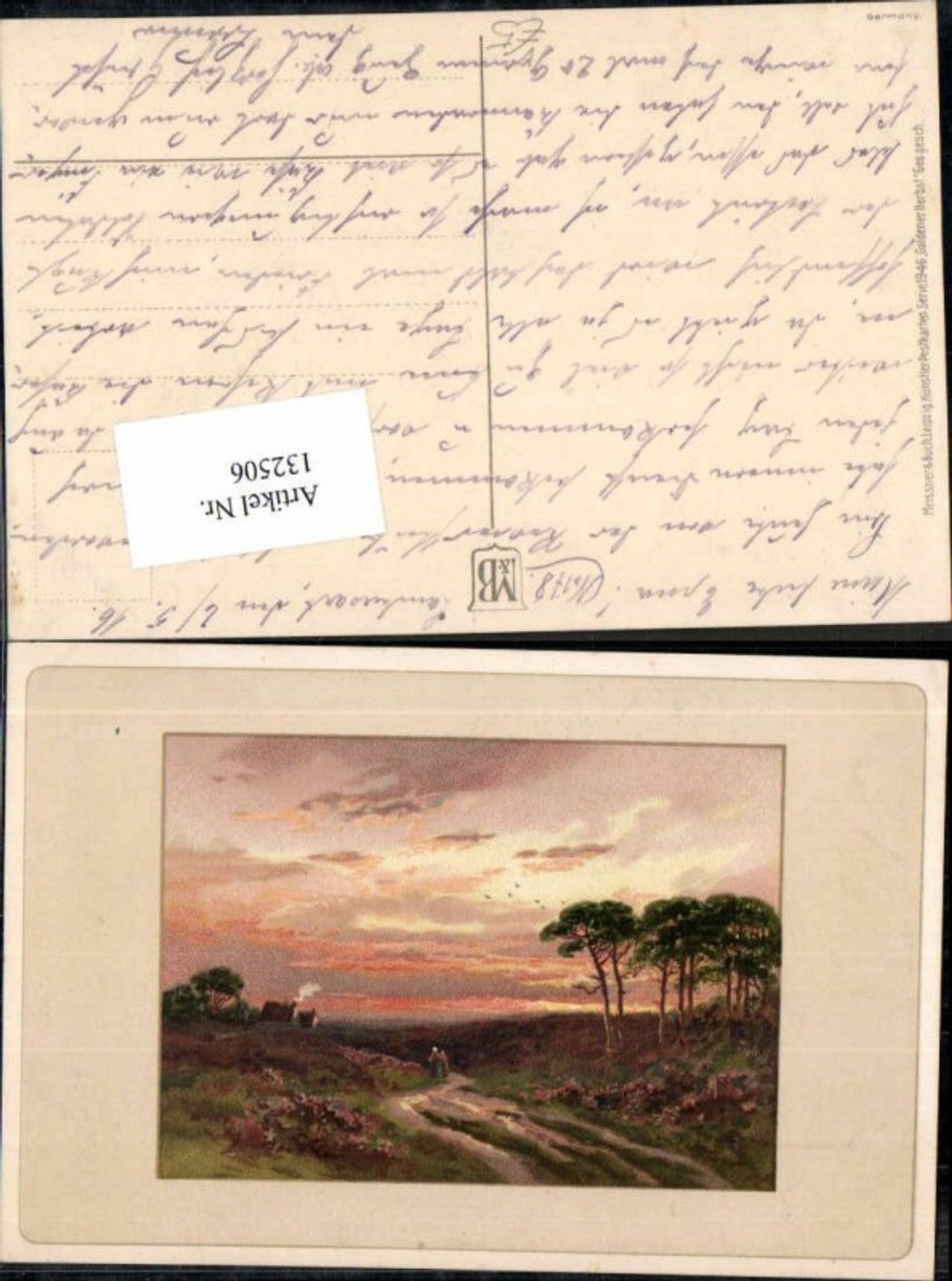 132506,Meissner & Buch Leipzig 1946 Goldener Herbst