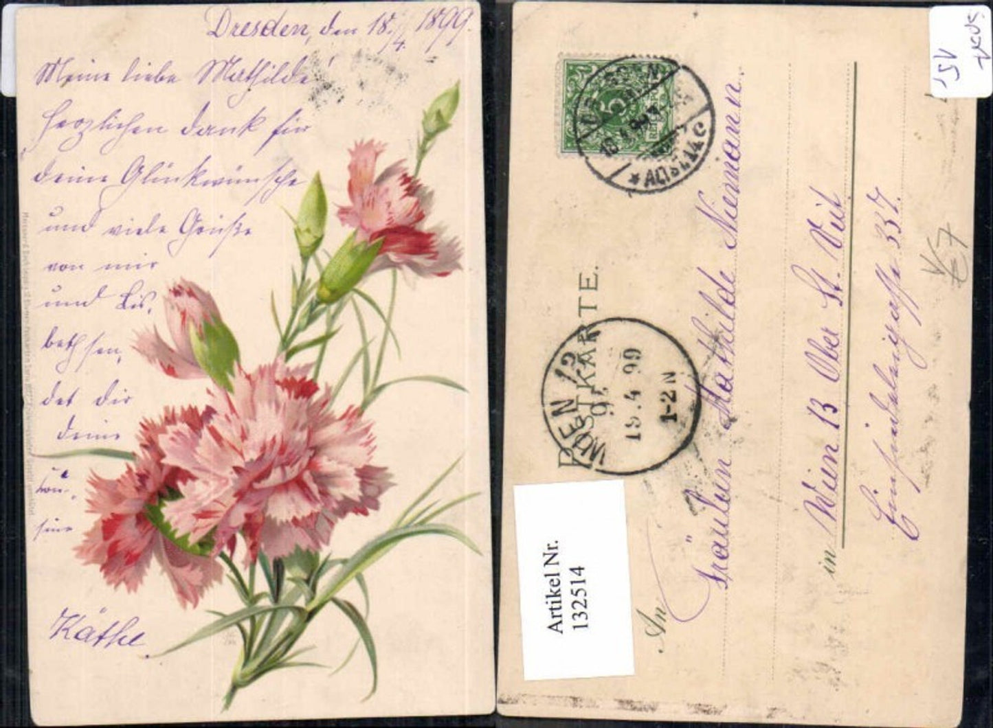 132514,Meissner & Buch Leipzig 1027 Frühlingsboten Blumen