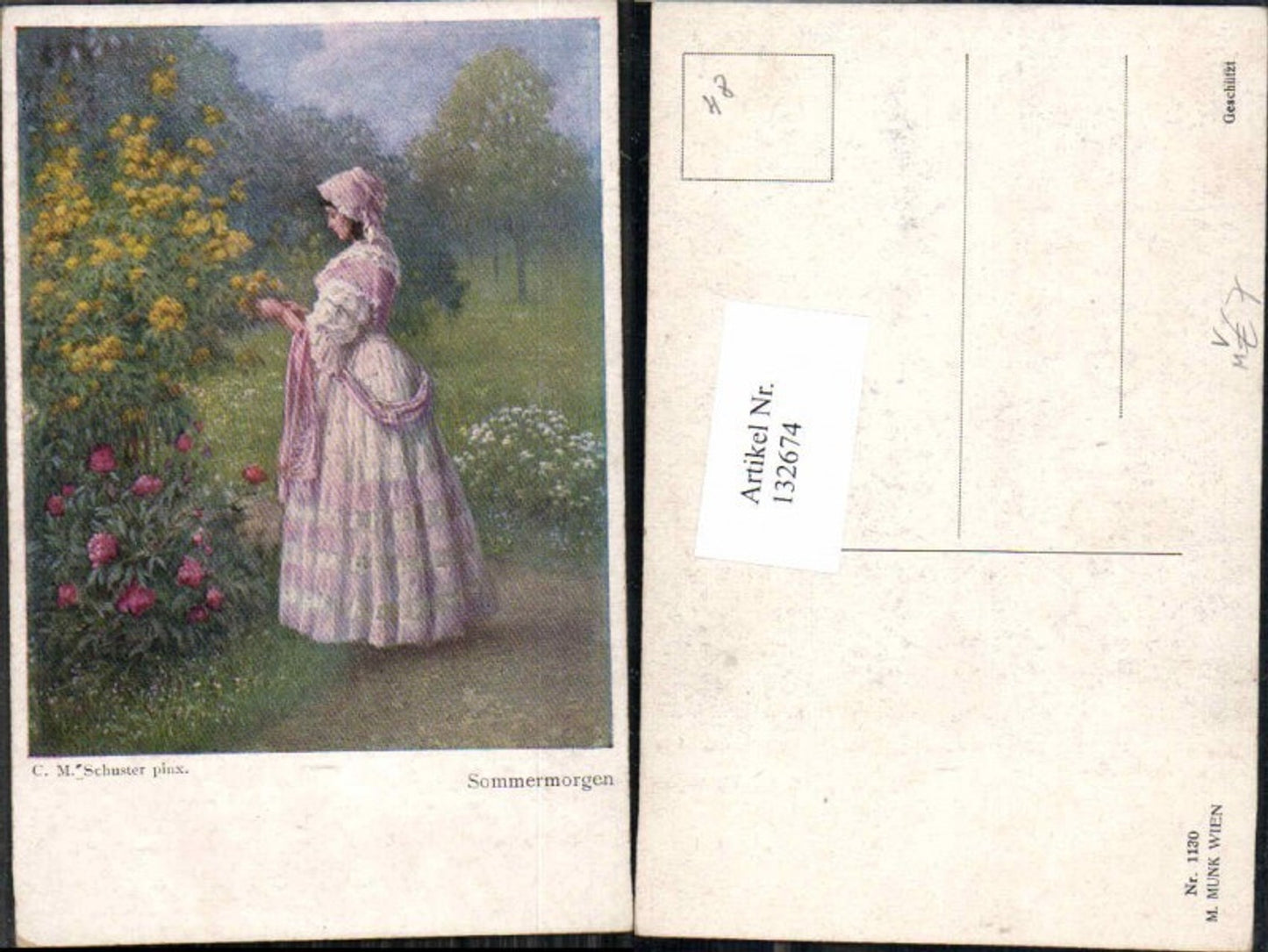 132674,M. Munk Vienne 1130 C.M. Schuster Sommermorgen