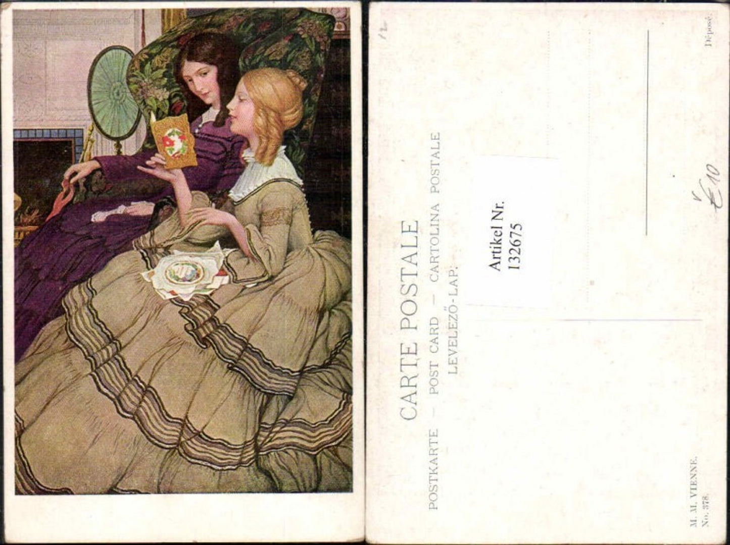 132675,M. Munk Vienne 378 Frauen Victorian Girls