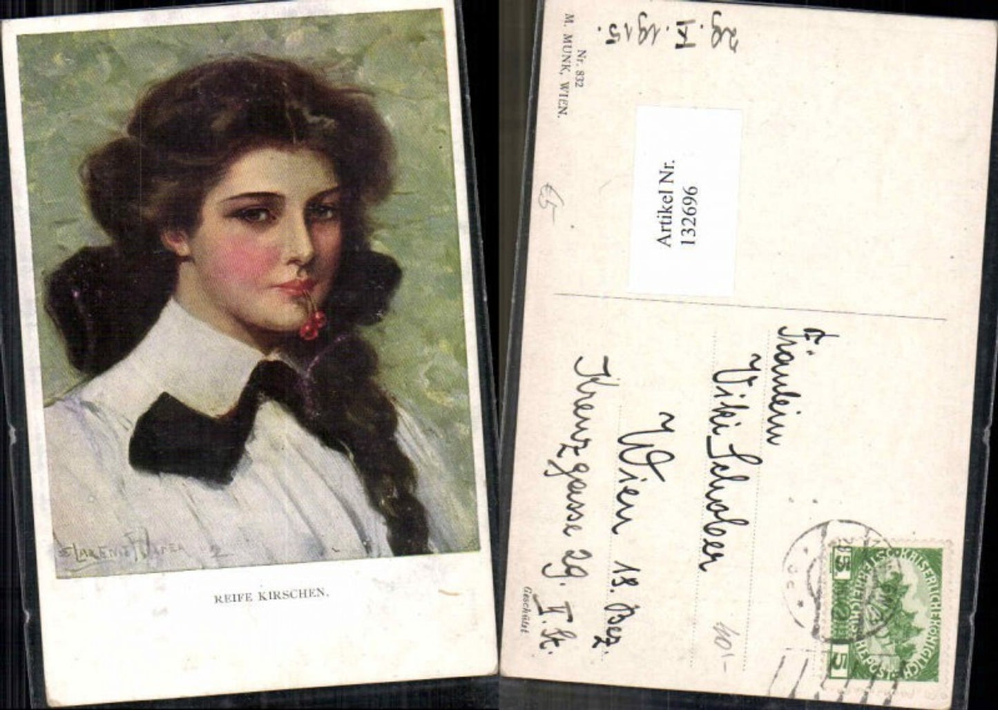 132696,M. Munk Vienne 832 Reife Kirschen Clarence F. Underwood