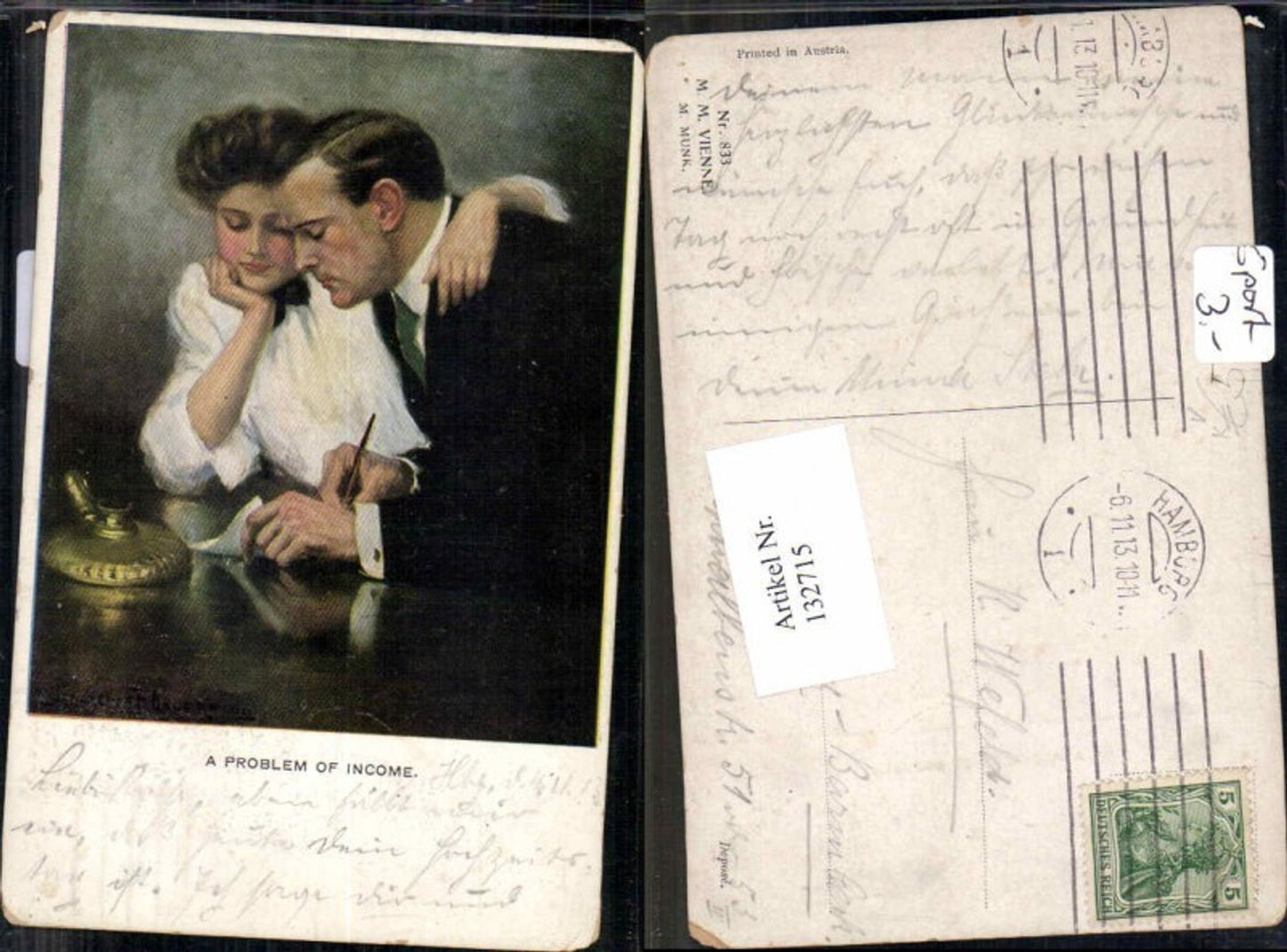 132715,M. Munk Vienne 833 A Problem of Income