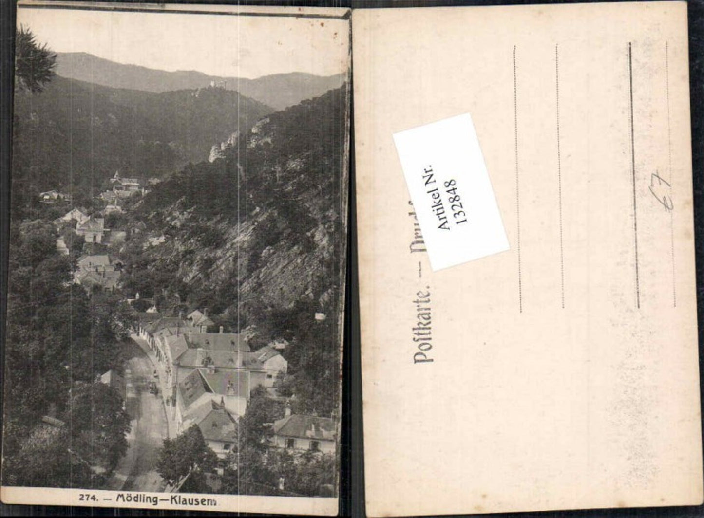132848,Mödling Klausen HInterbrühl 1910