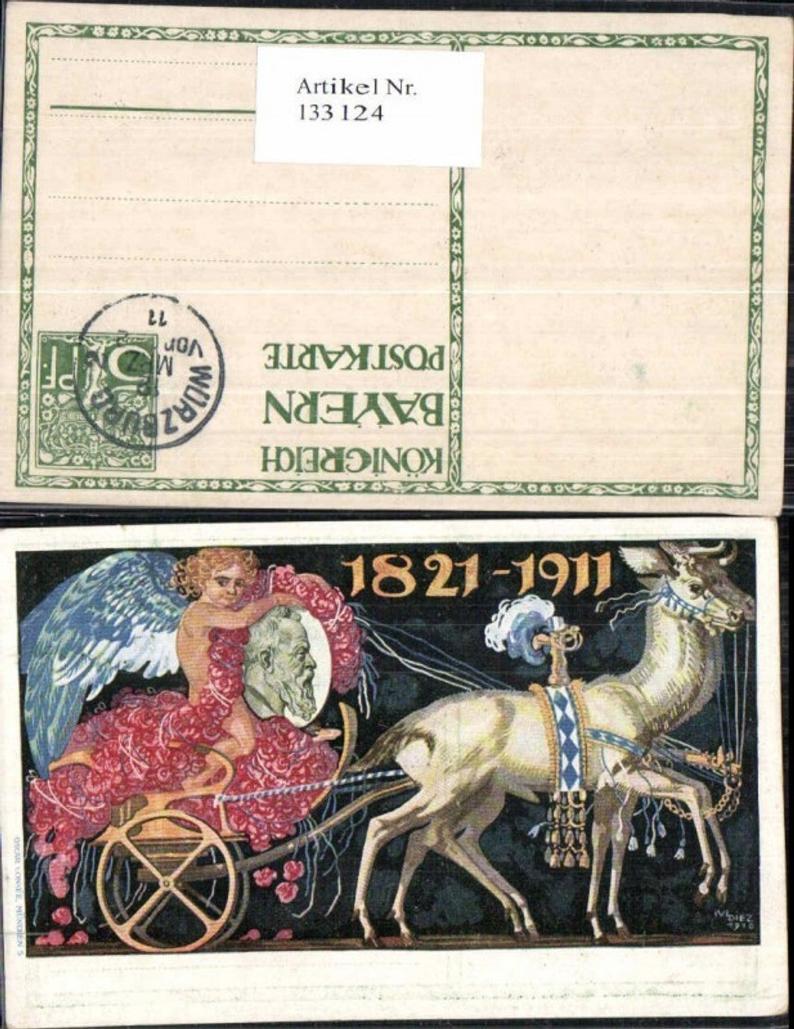 133124,Engel auf Kutsche 1821-1911 Ivi Diez Königreich Bayern