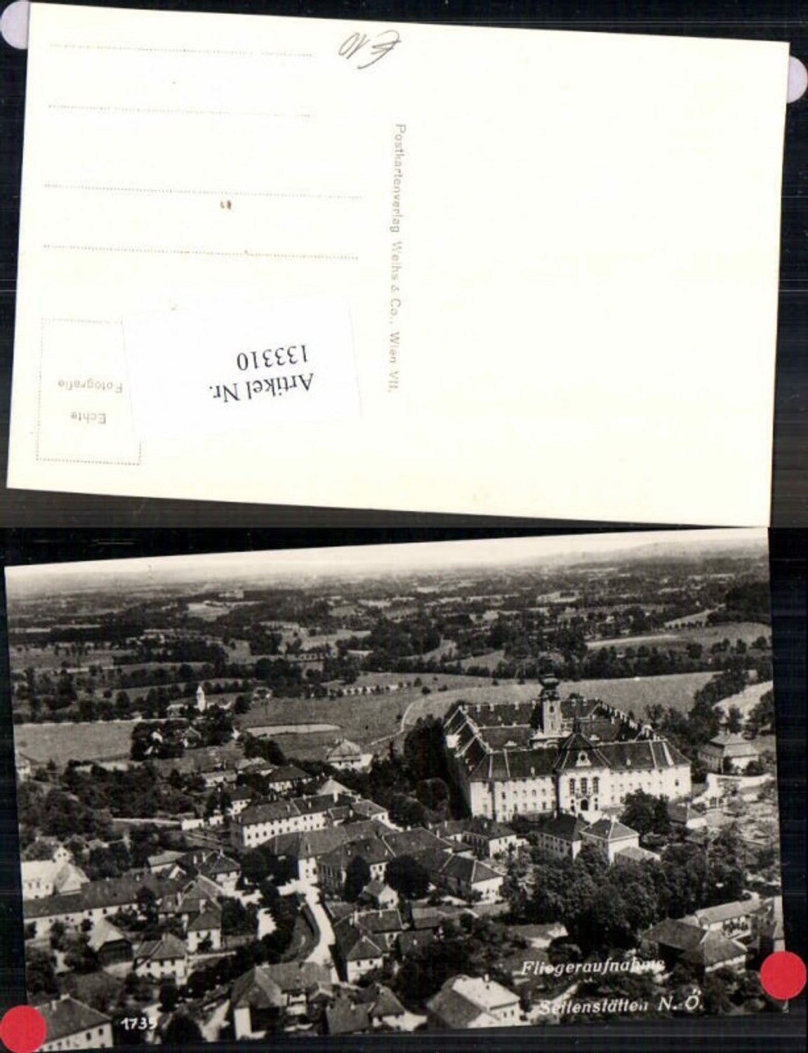 133310,Fliegeraufnahme Seitenstetten 1950