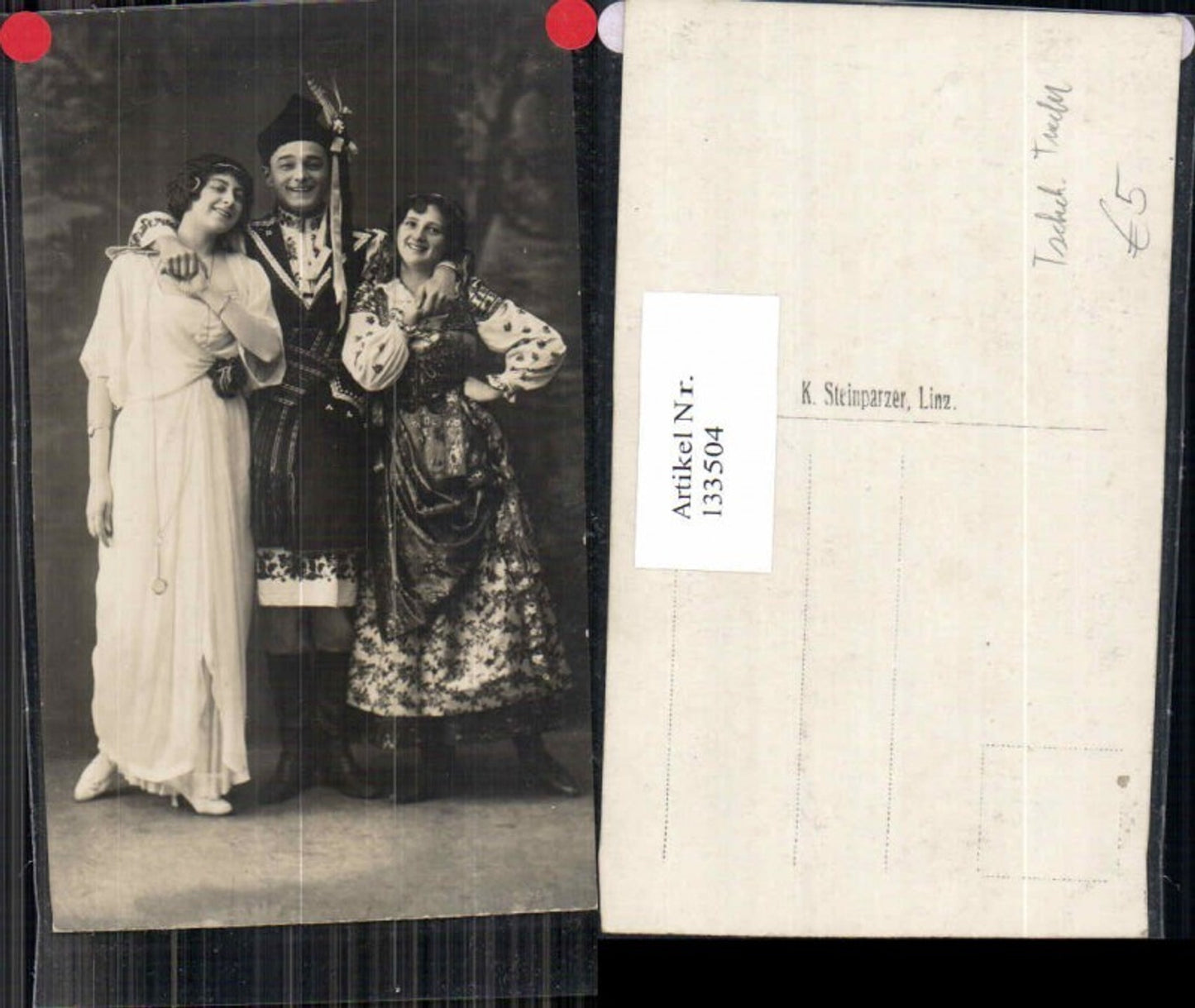 133504,Tschechische Trachten Tracht Typen