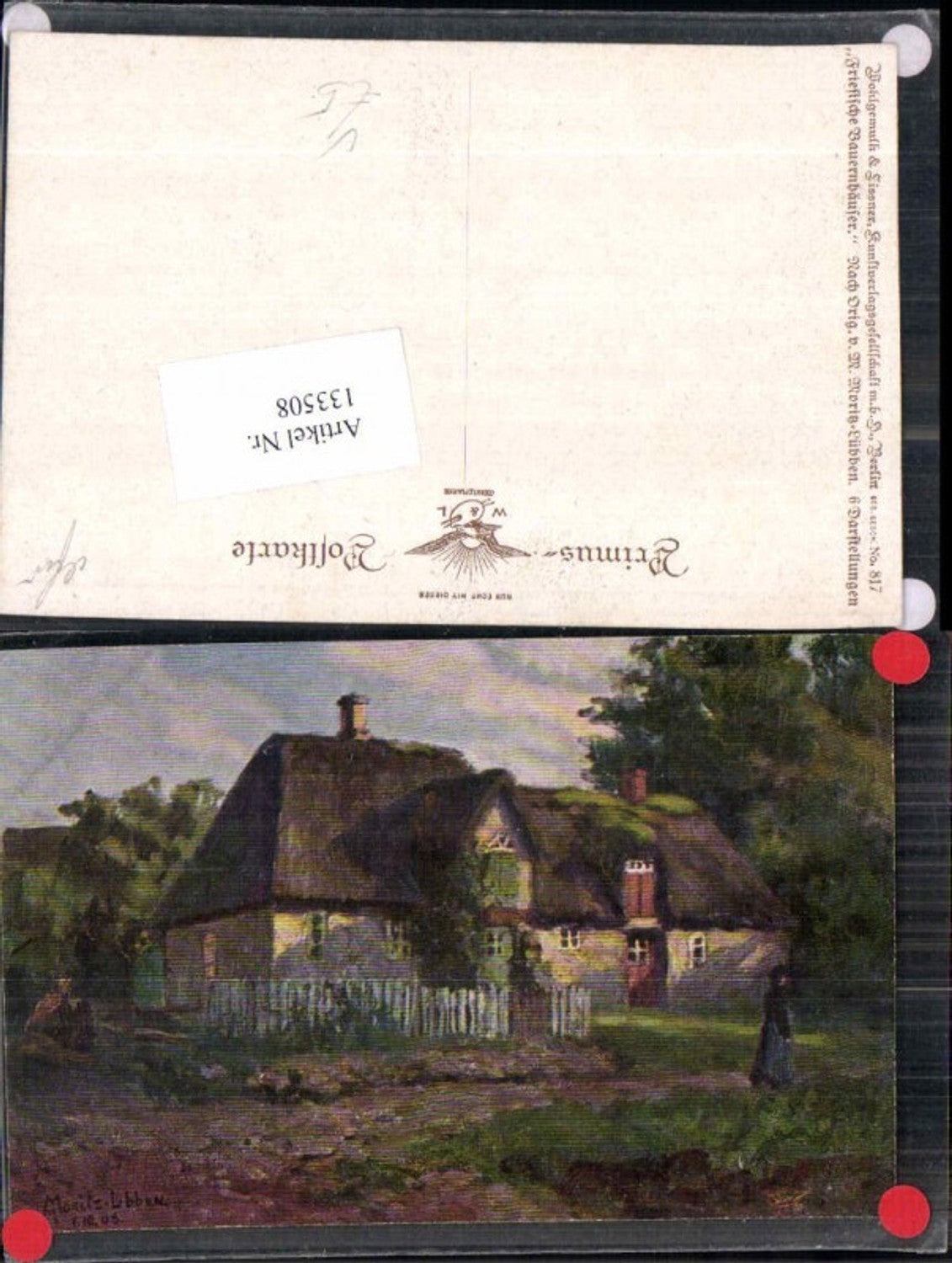 133508,Primus AK 817 M. Moritz Lübben Friesische Bauernhäuser Wohlgemuth Lissner