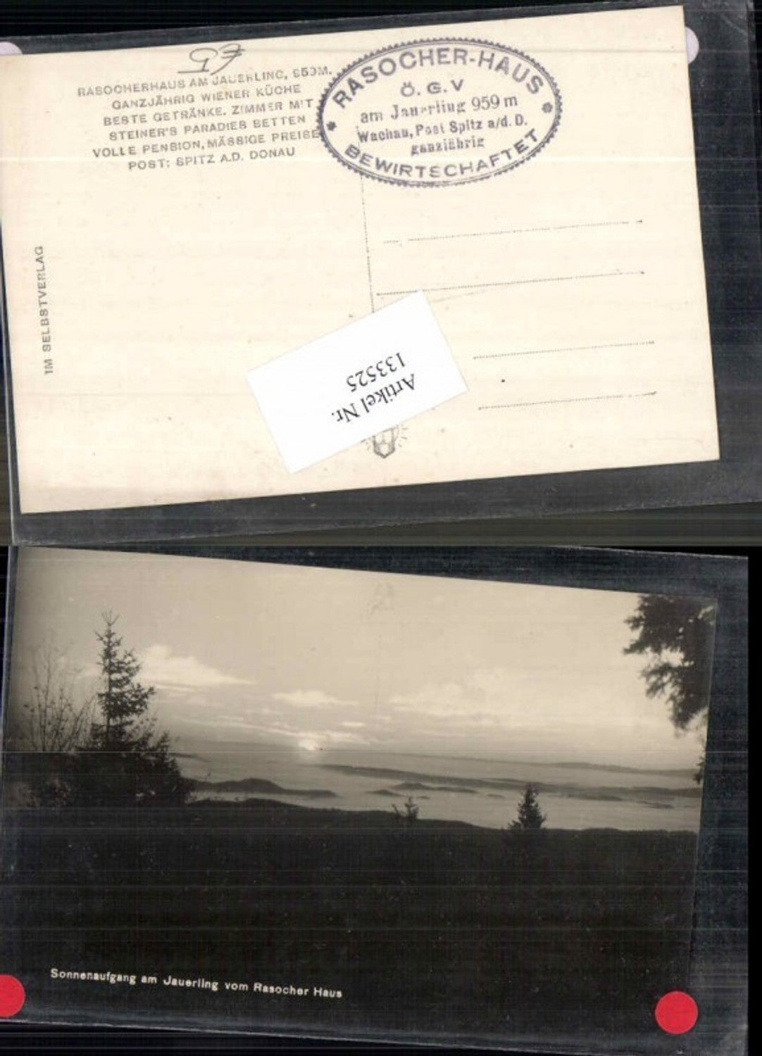 133525,Sonnenaufgang vom Jauerling bei Spitz Rasocher Haus Aggsbach