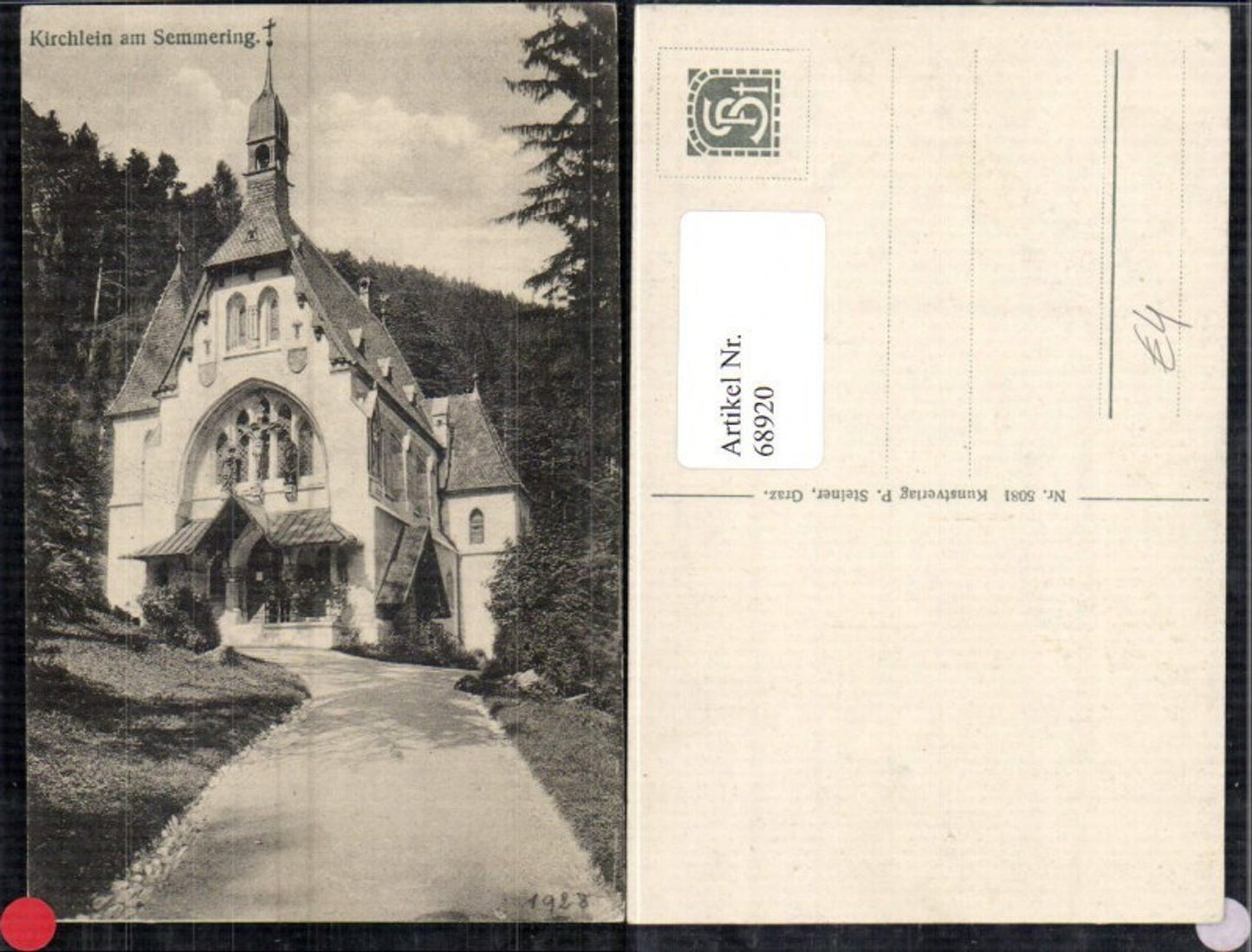 68920,Kirchlein Kirche am Semmering Detailansicht