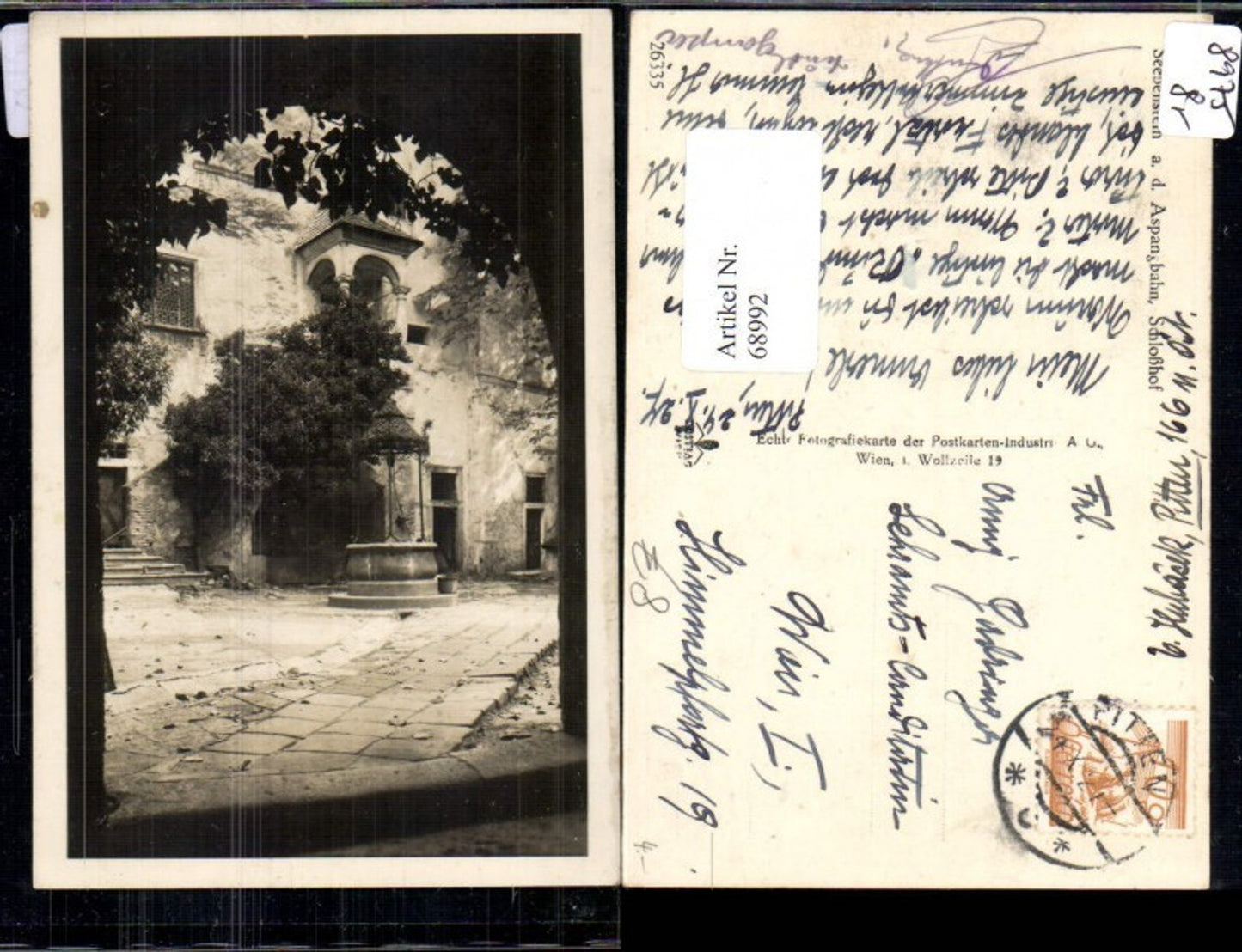 68992,Foto AK Seebenstein a.d. Aspangbahn Schlosshof