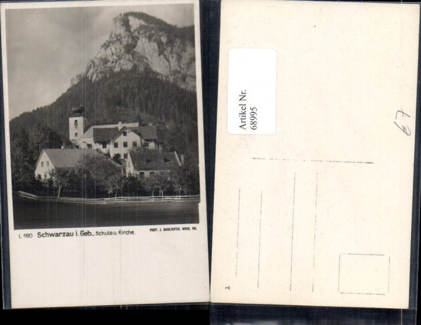68995,Schwarzau im Gebirge Schule und Kirche